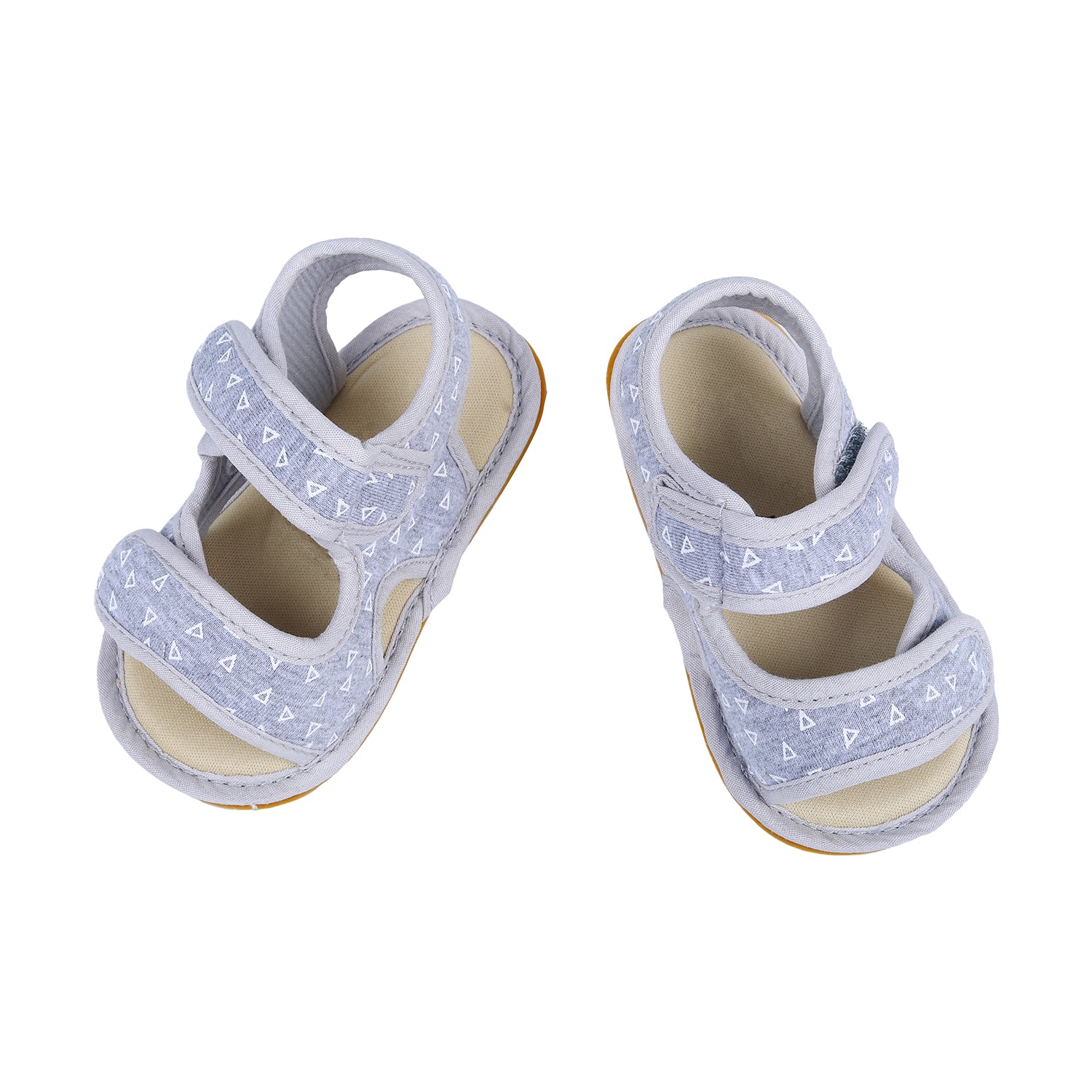 Triangle Comfortable Anti-skid Floater Sandals - Grey