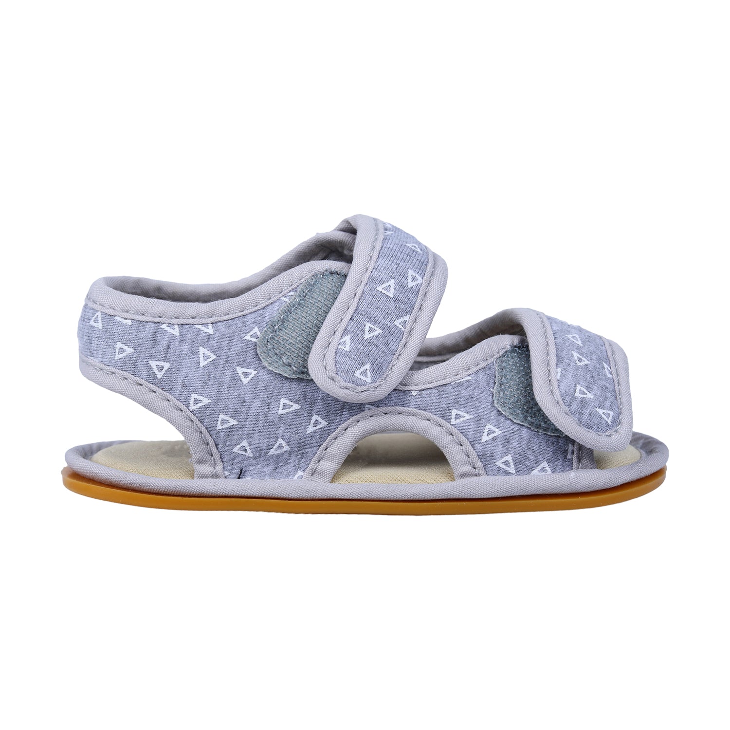 Triangle Comfortable Anti-skid Floater Sandals - Grey