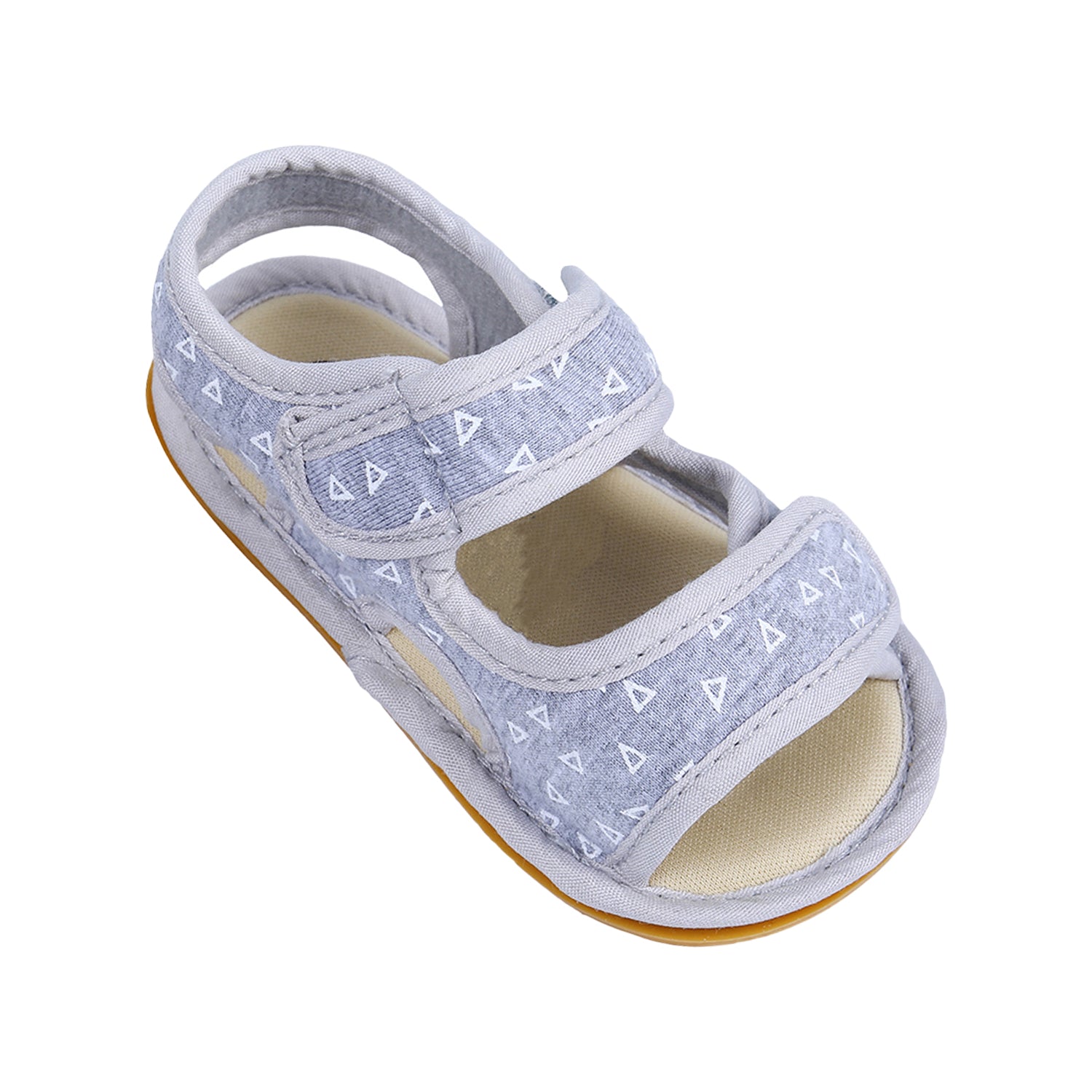 Triangle Comfortable Anti-skid Floater Sandals - Grey