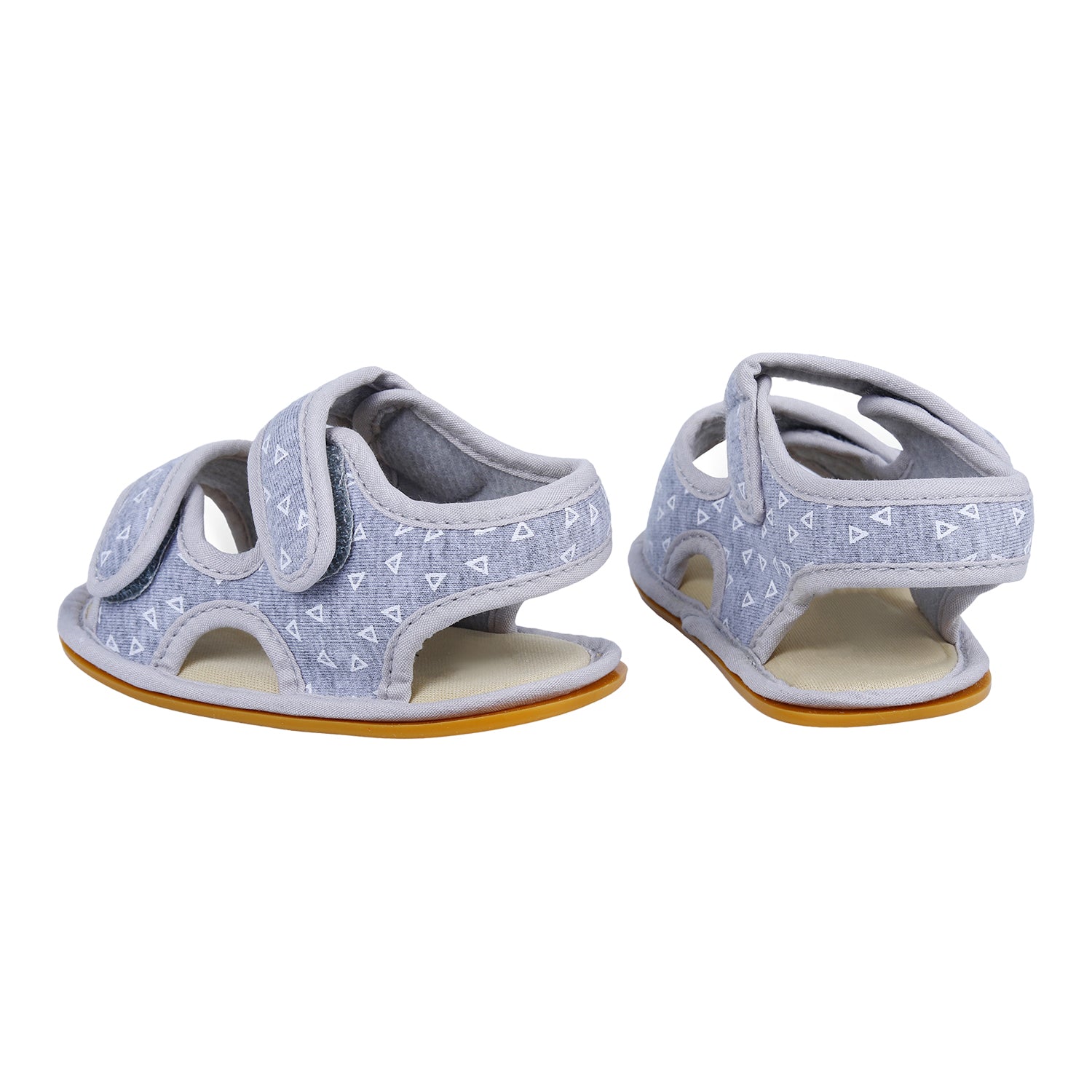 Triangle Comfortable Anti-skid Floater Sandals - Grey