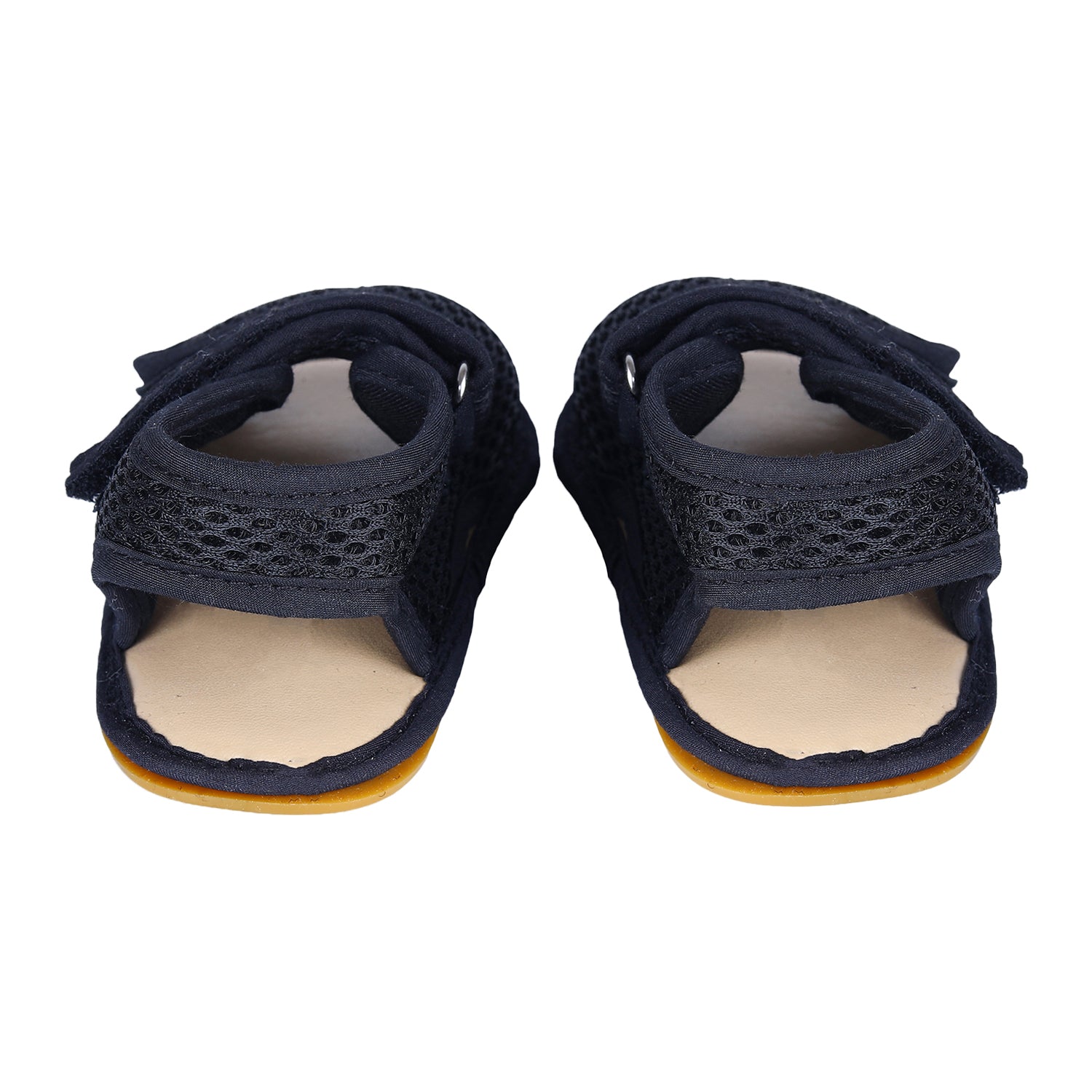 Solid Hookloop Comfortable Anti-skid Floater Sandals - Black
