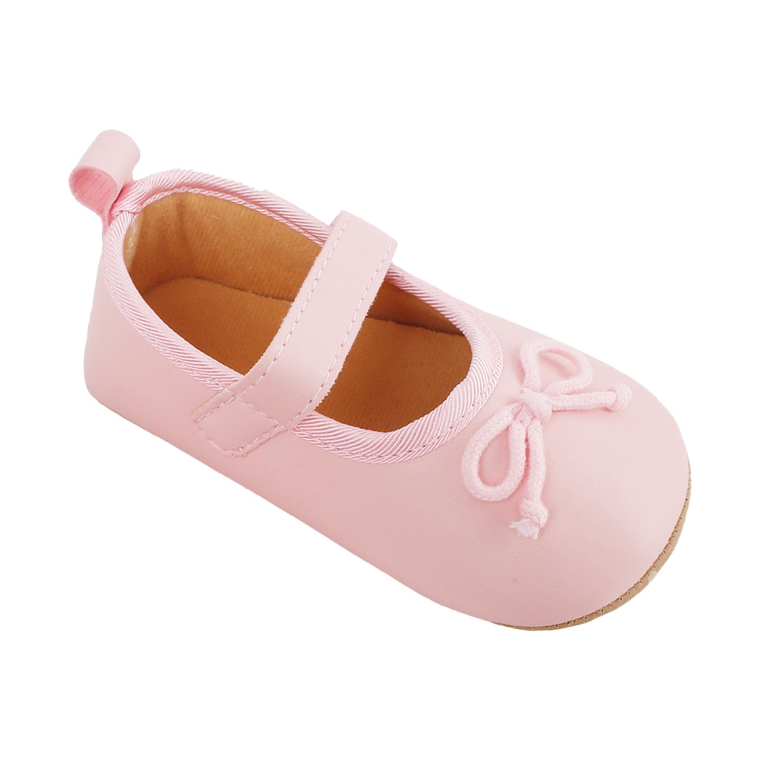 Baby Moo Dressy Bow Pink Booties