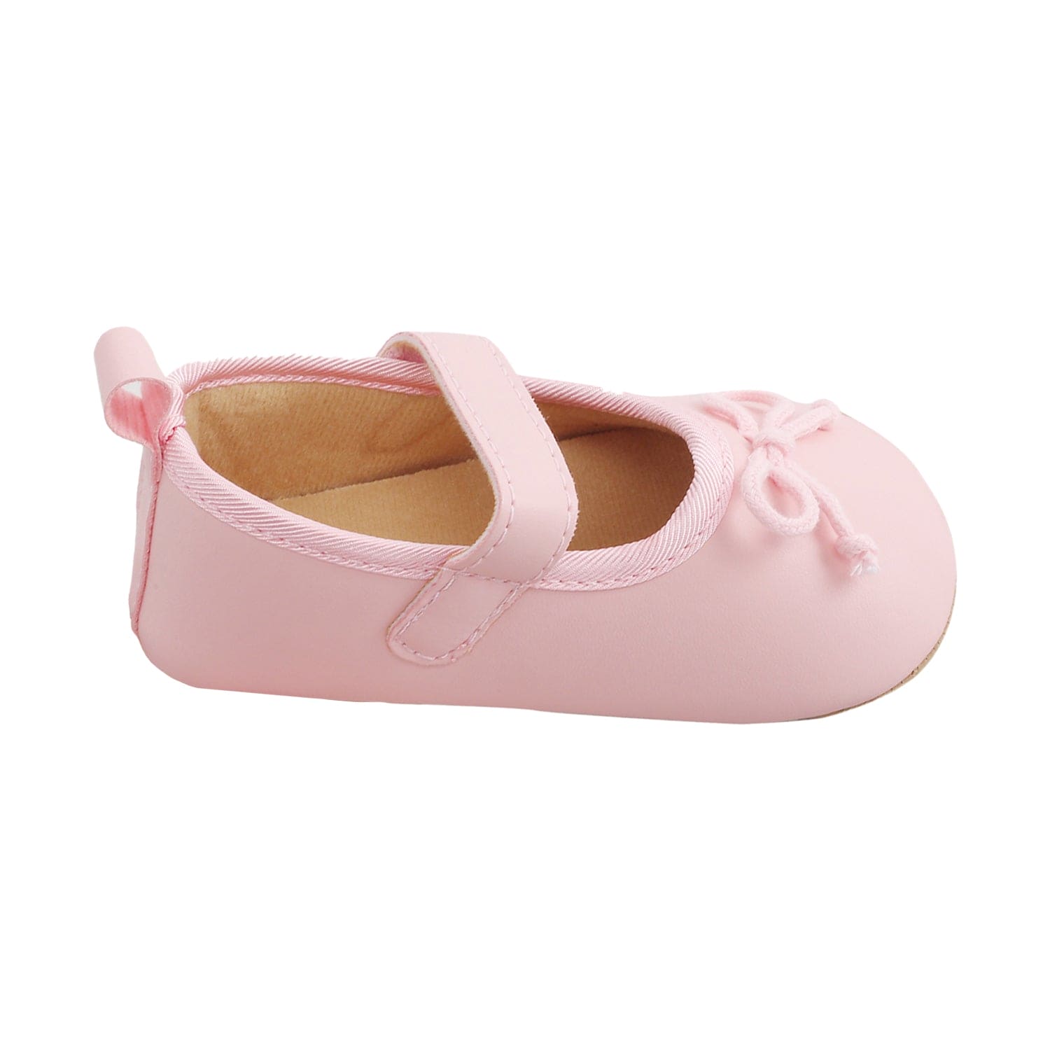 Baby Moo Dressy Bow Pink Booties