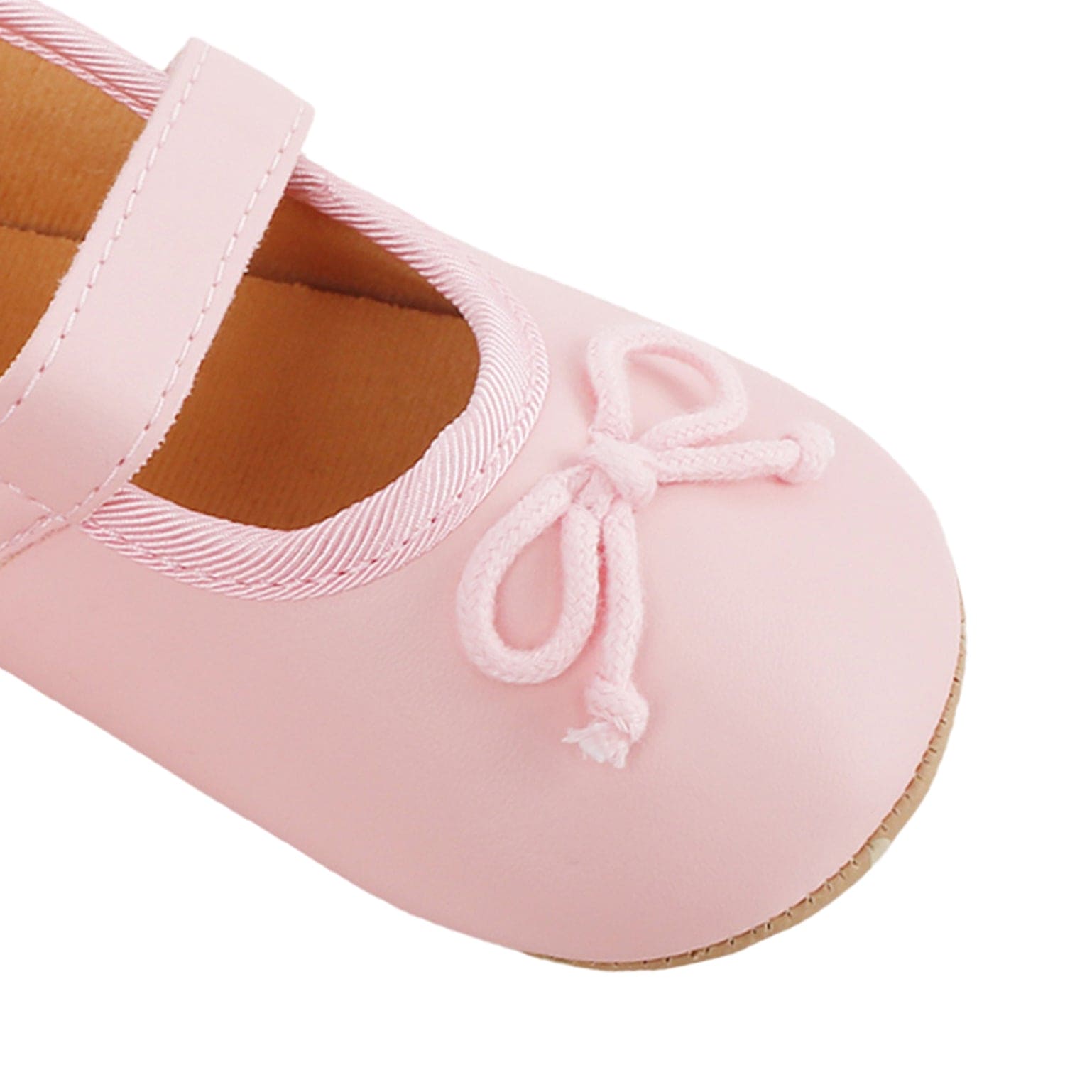 Baby Moo Dressy Bow Pink Booties