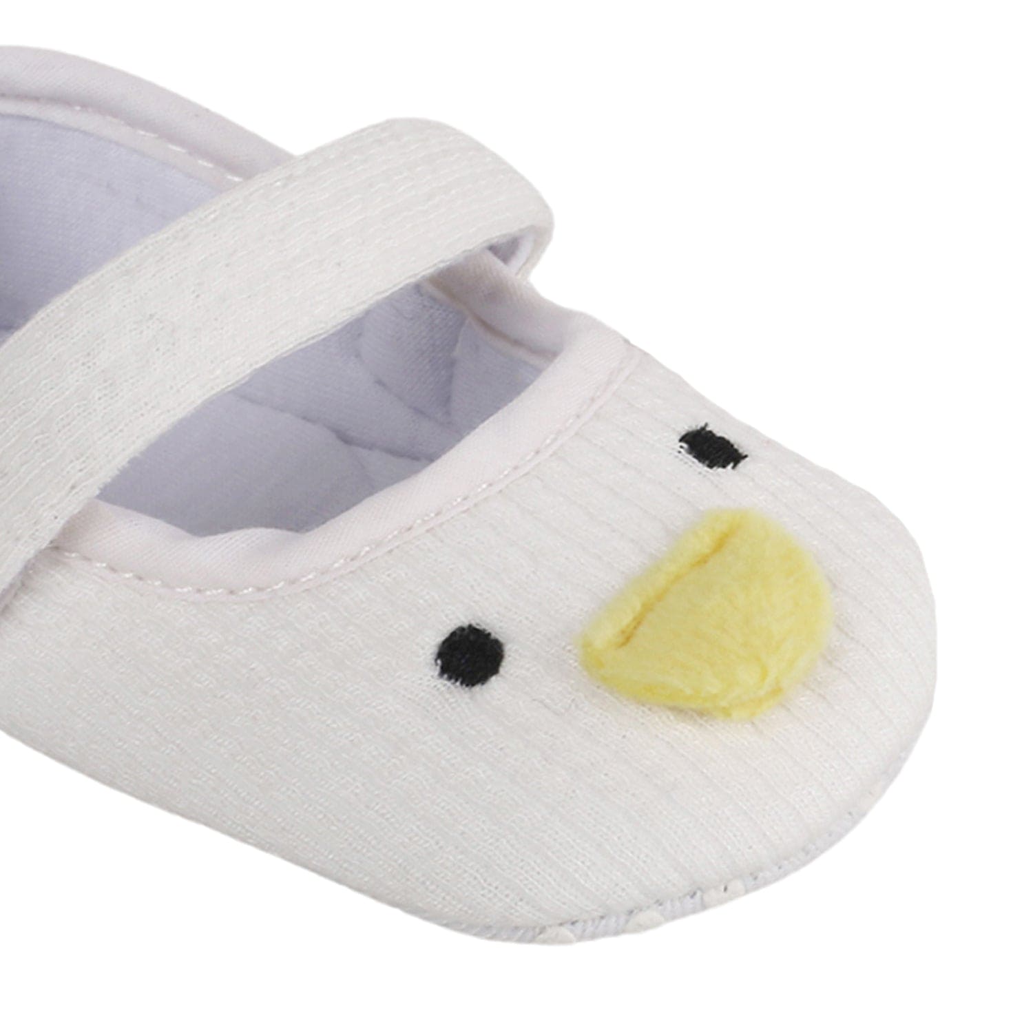 Baby Moo Ducklings White Booties