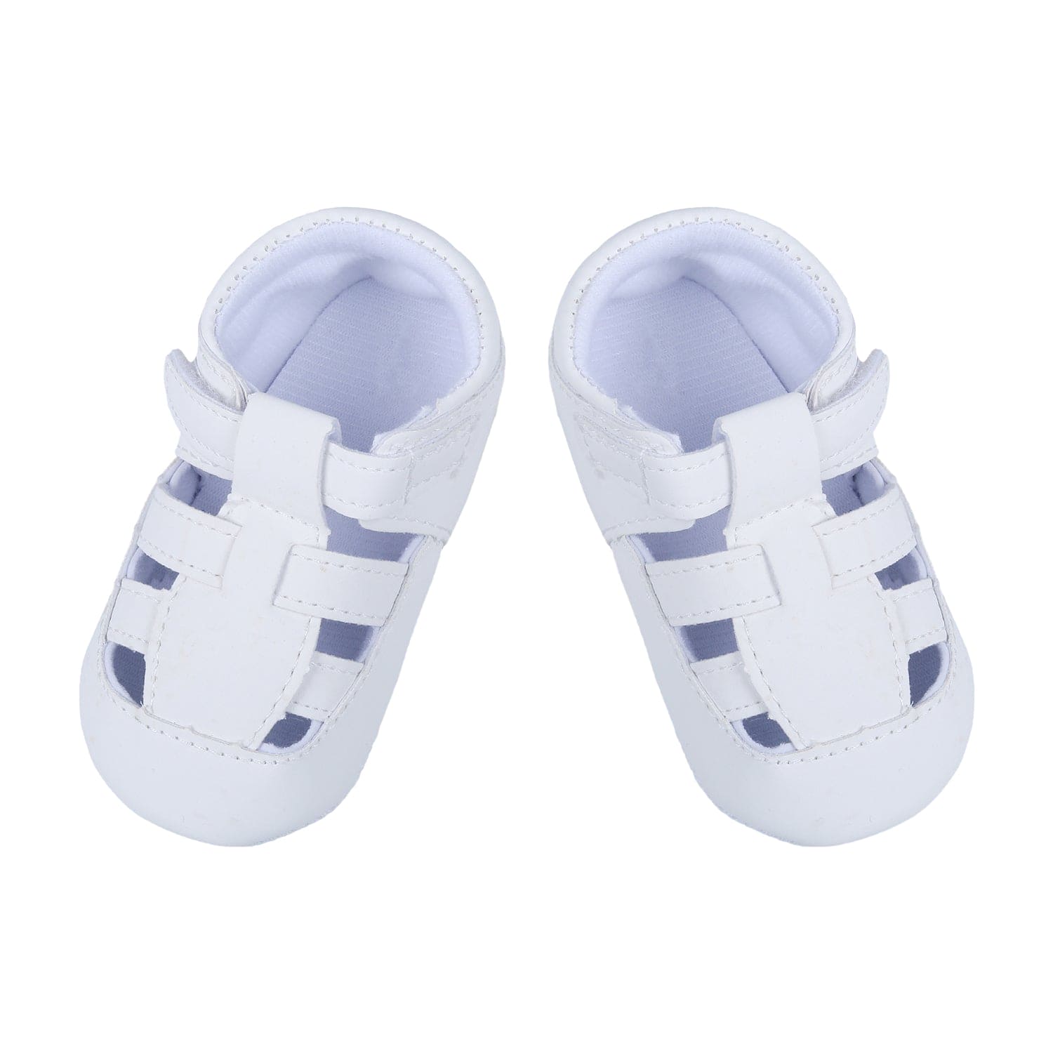Velcro Hook-Loop Premium Anti-Slip Sandal Booties - White