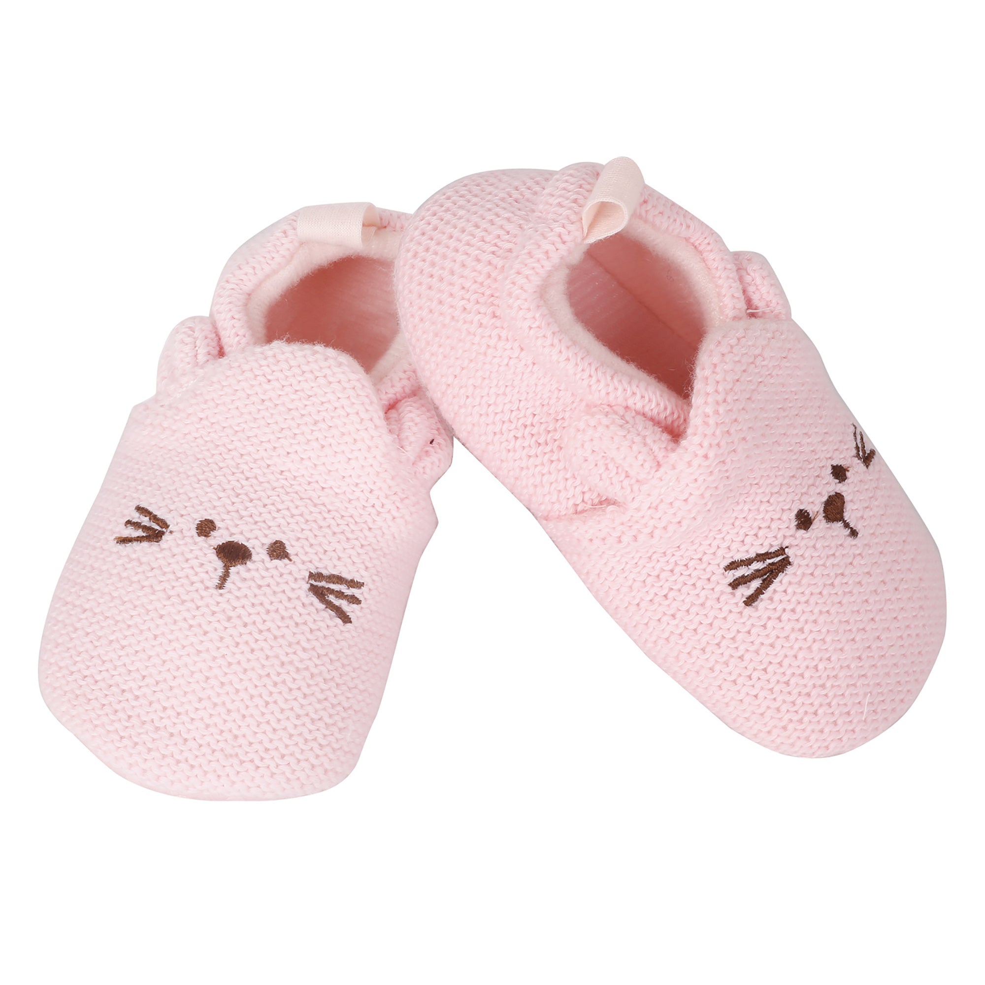 Knitted Pink Casual Booties