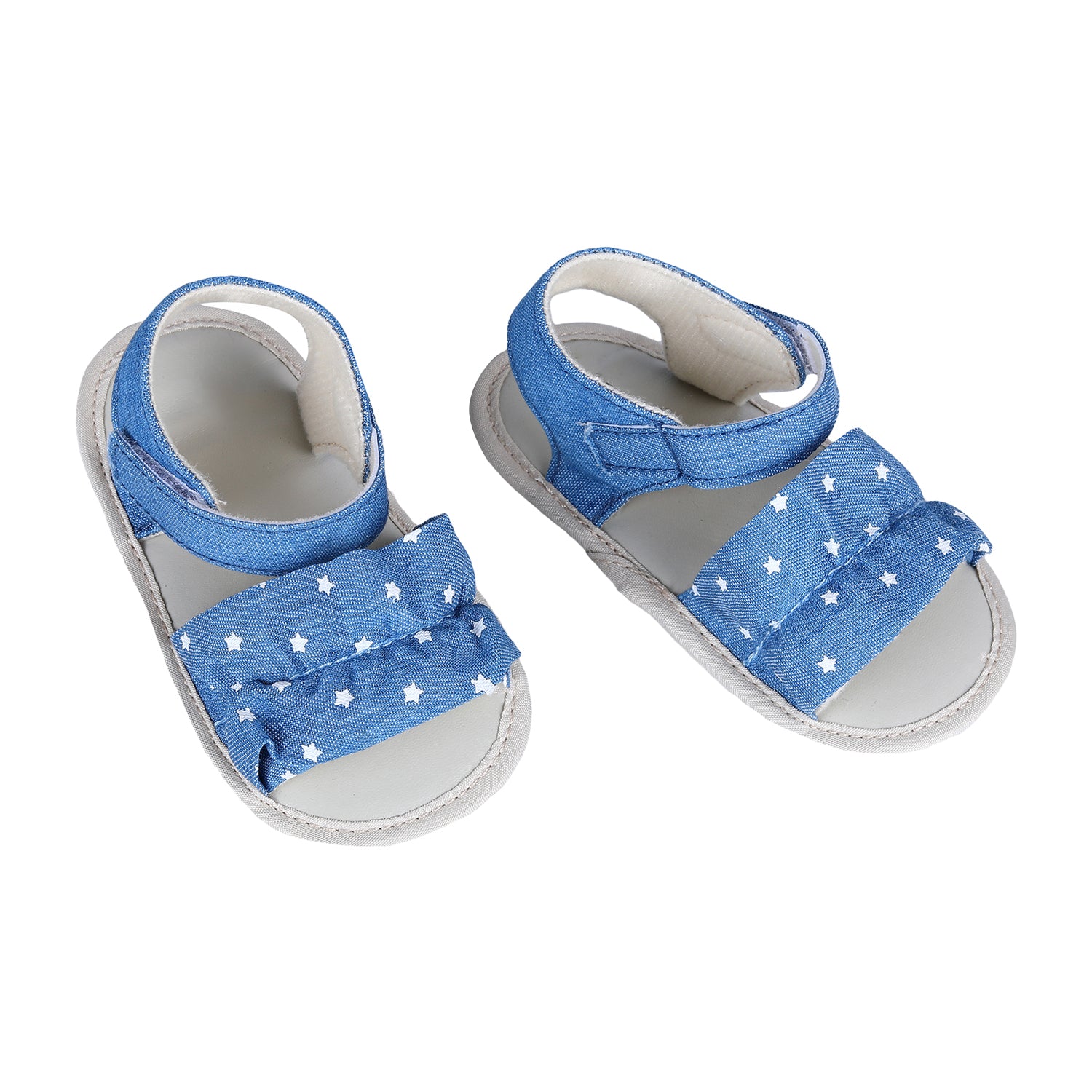 Ruffle Star Premium Girls Anti-Slip Sandal Booties - Blue