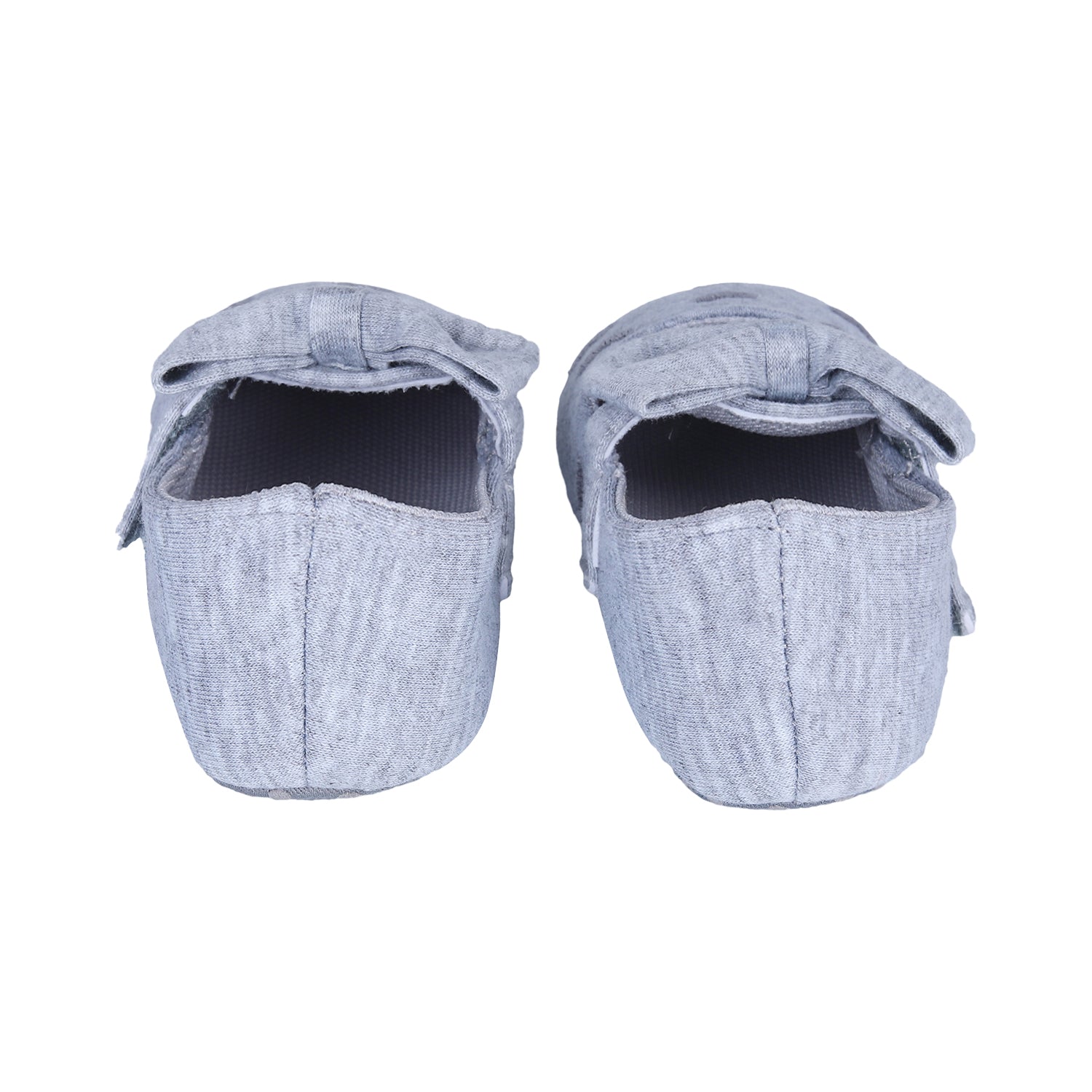 Princess Heart Premium Girls Anti-Slip Ballerina Booties - Grey