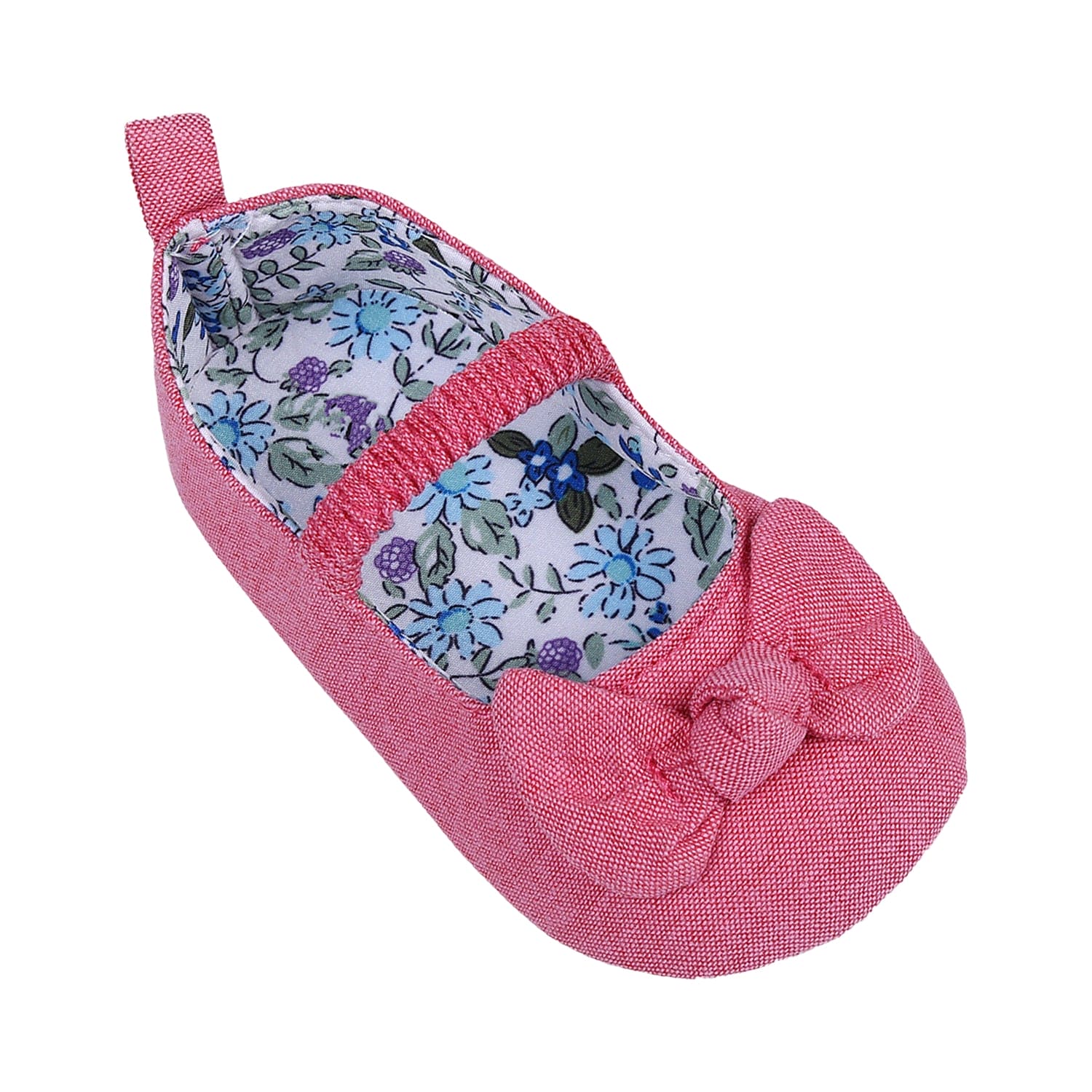 Bowknot Premium Girls Anti-Slip Ballerina Booties - Peach