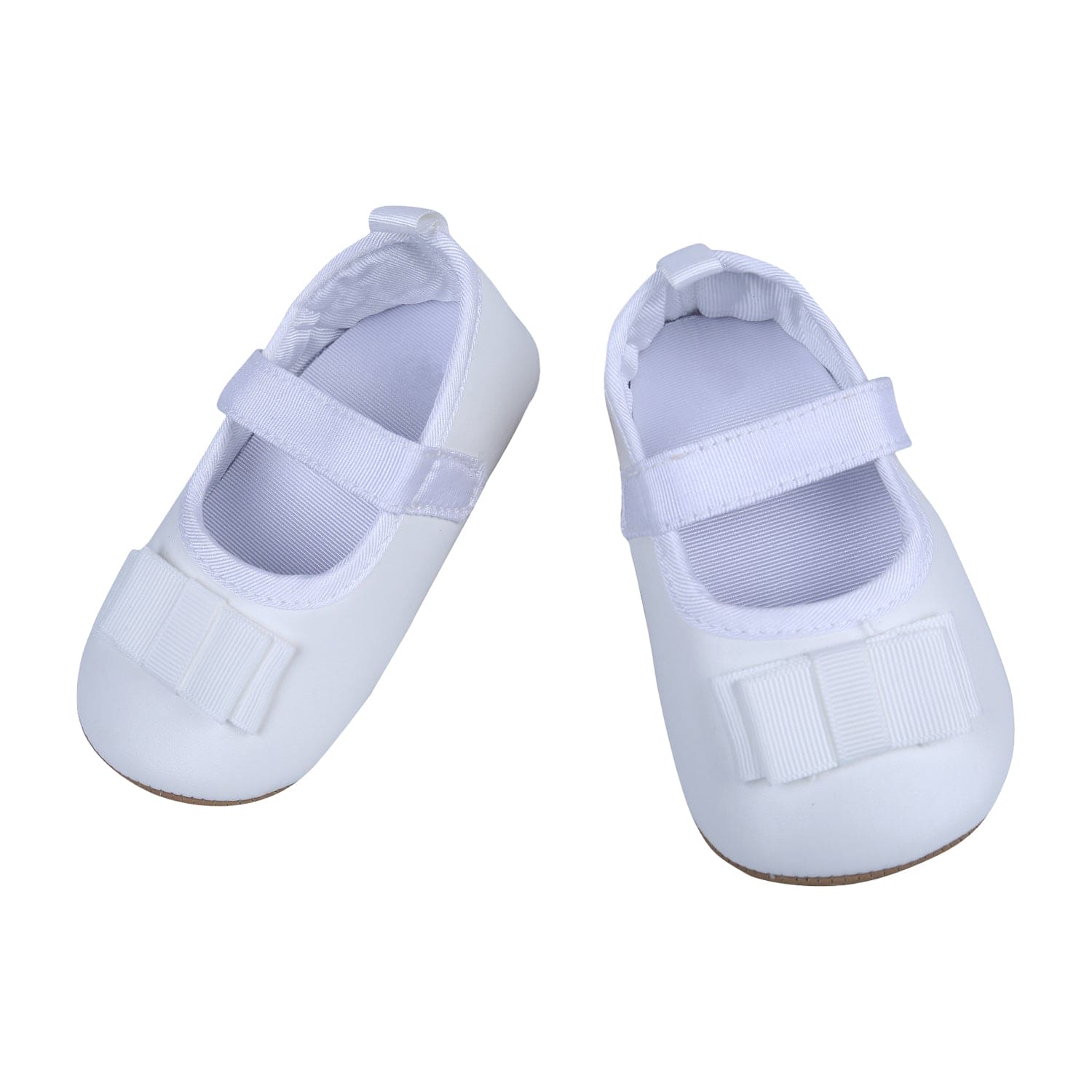 Bow Premium Girls Anti-Slip Ballerina Shoes - White