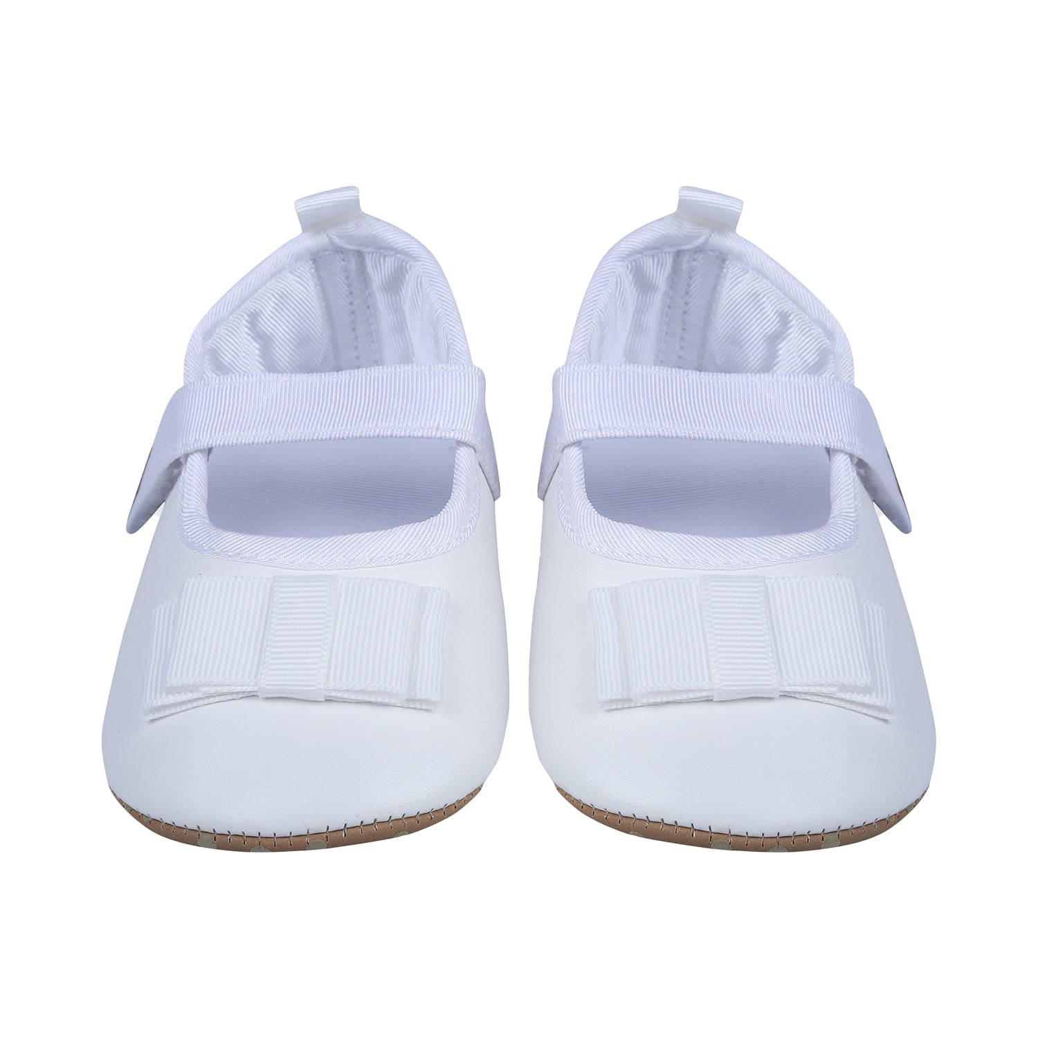 Bow Premium Girls Anti-Slip Ballerina Shoes - White