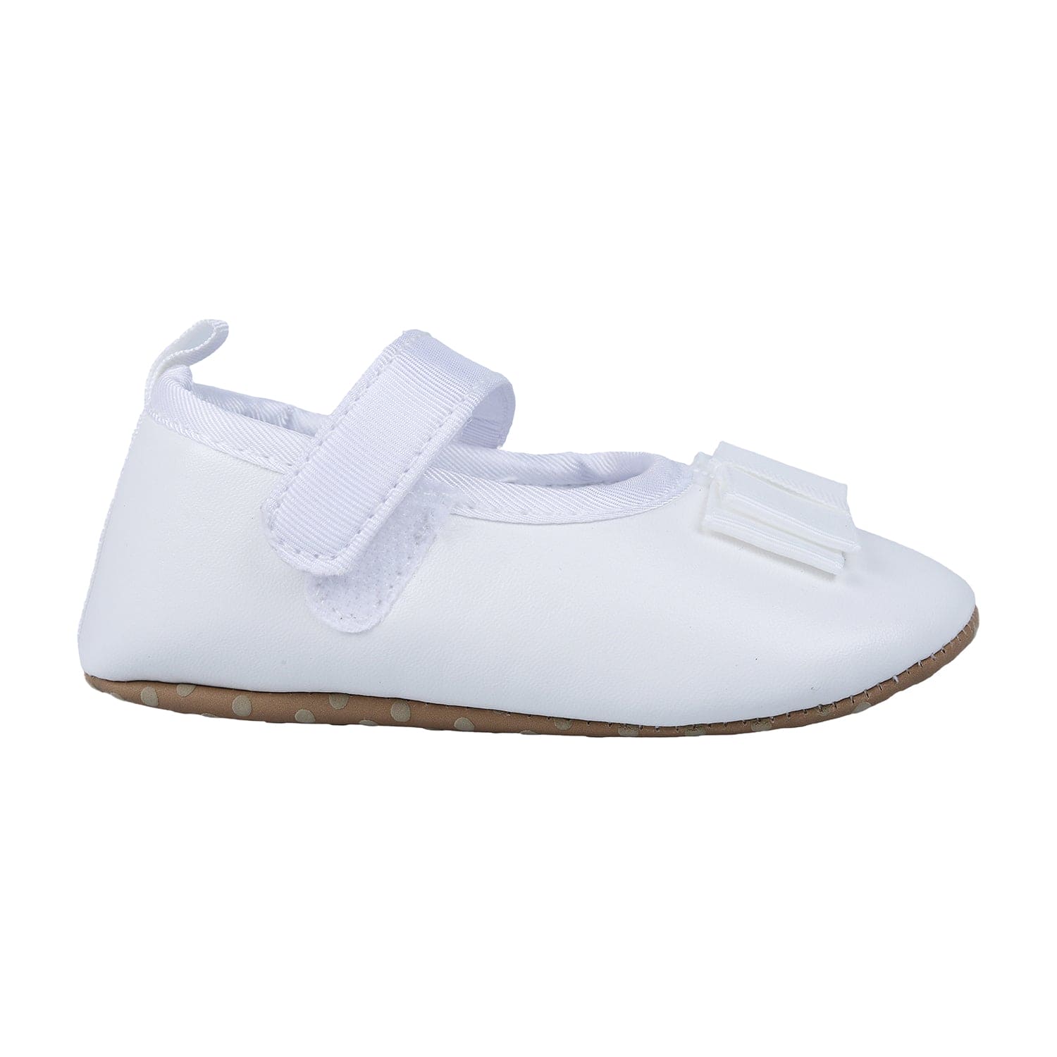 Bow Premium Girls Anti-Slip Ballerina Shoes - White