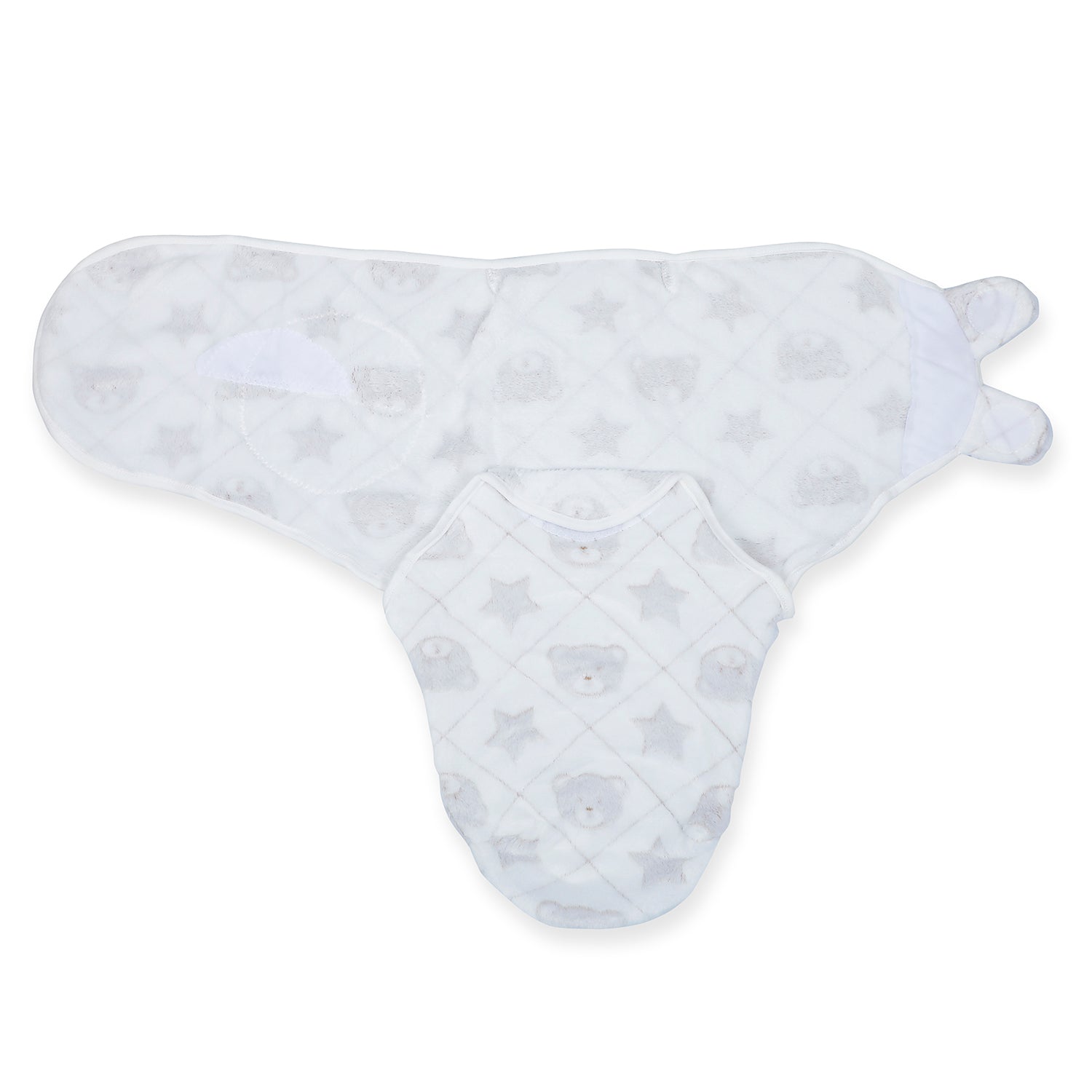 Baby Moo Bear Warm Ready Swaddle - Grey - Baby Moo