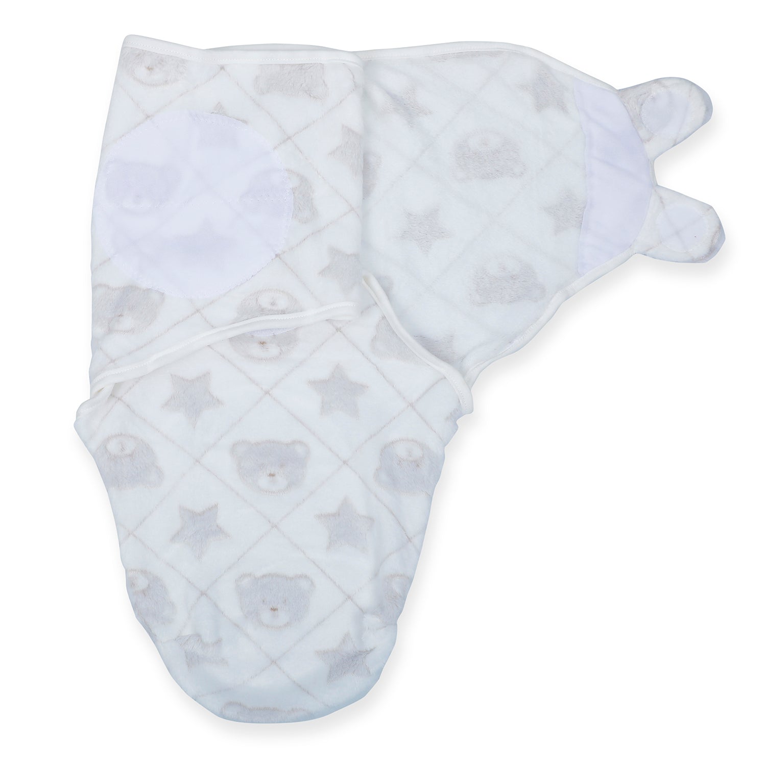 Baby Moo Bear Warm Ready Swaddle - Grey - Baby Moo