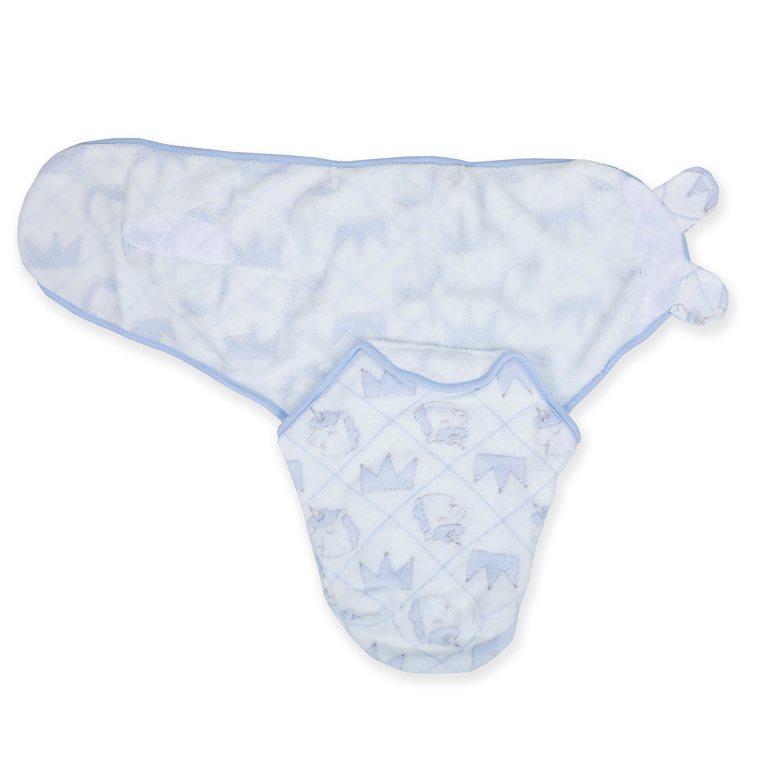 Baby Moo Unicorn Dreams Warm Ready Swaddle - Blue - Baby Moo