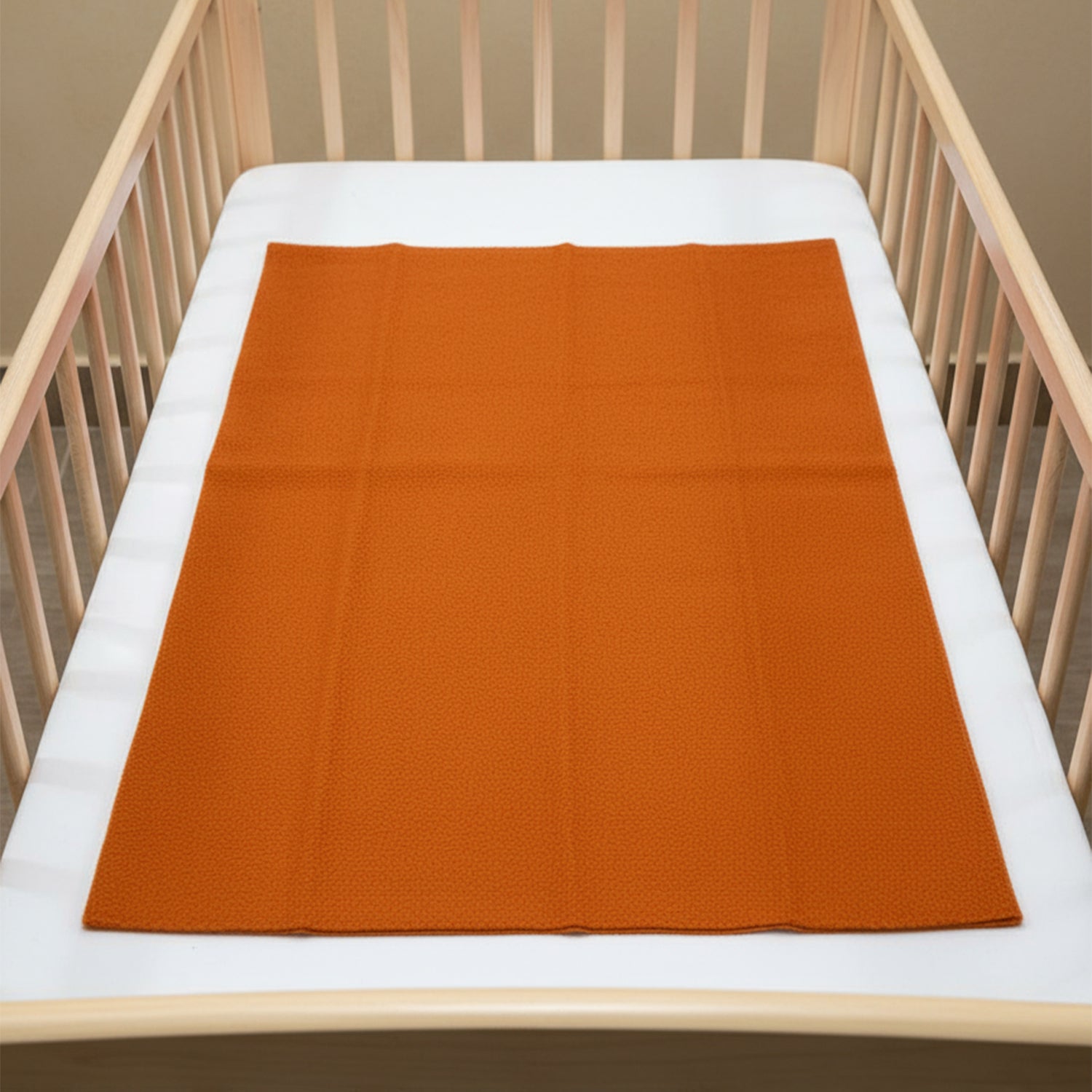 Baby Moo Plain Changeable Dry Sheet Water-resistant Bed Protector - Brown