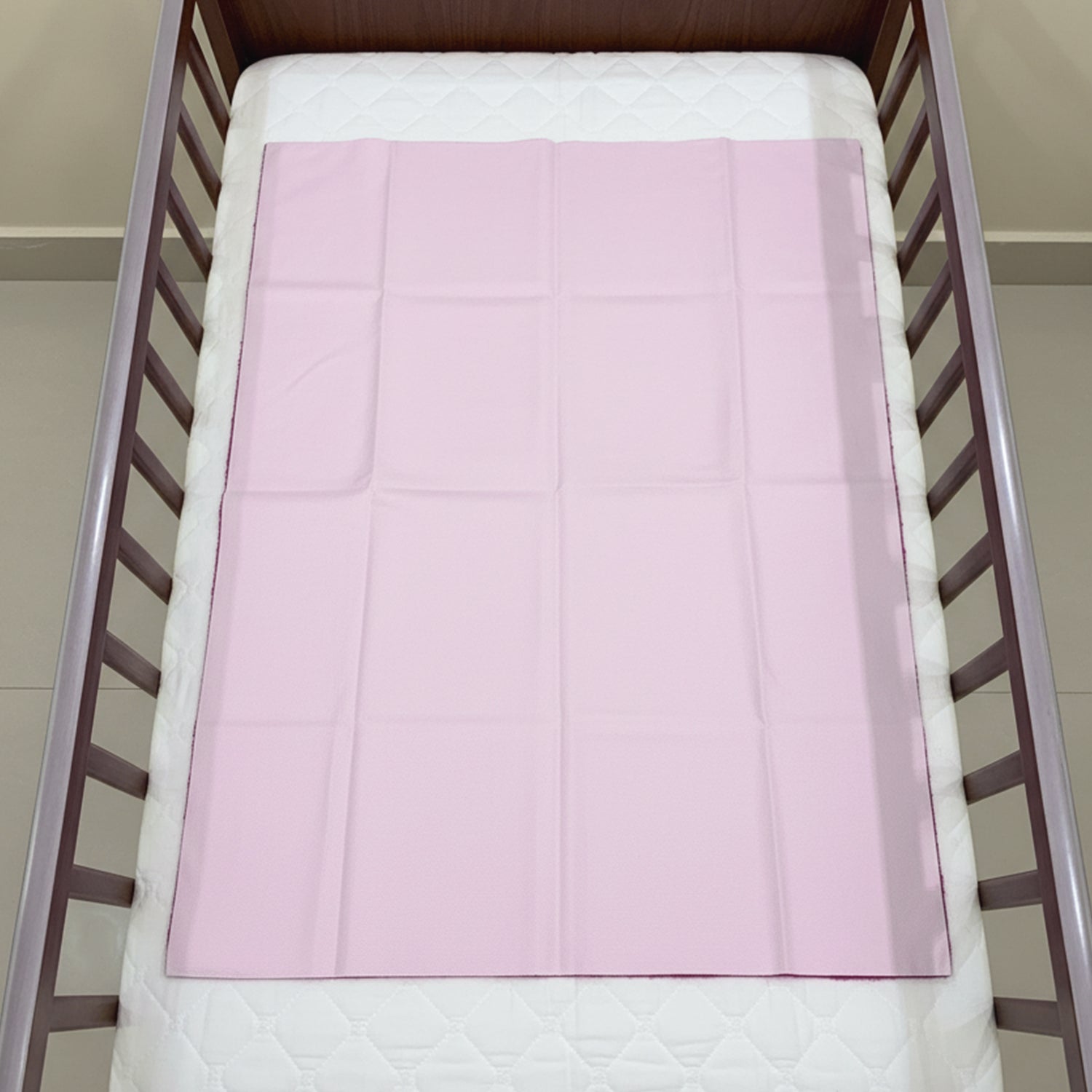 Baby Moo Plain Changeable Dry Sheet Water-resistant Bed Protector - Burgundy