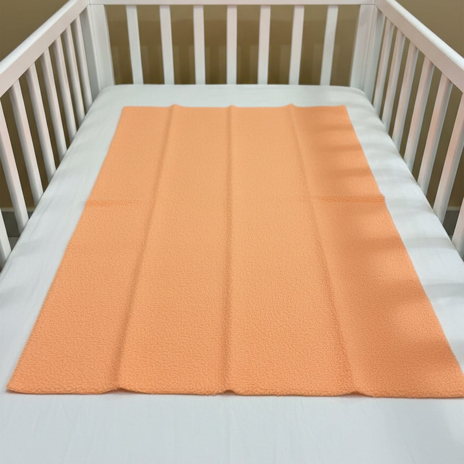 Baby Moo Plain Changeable Dry Sheet Water-resistant Bed Protector - Orange