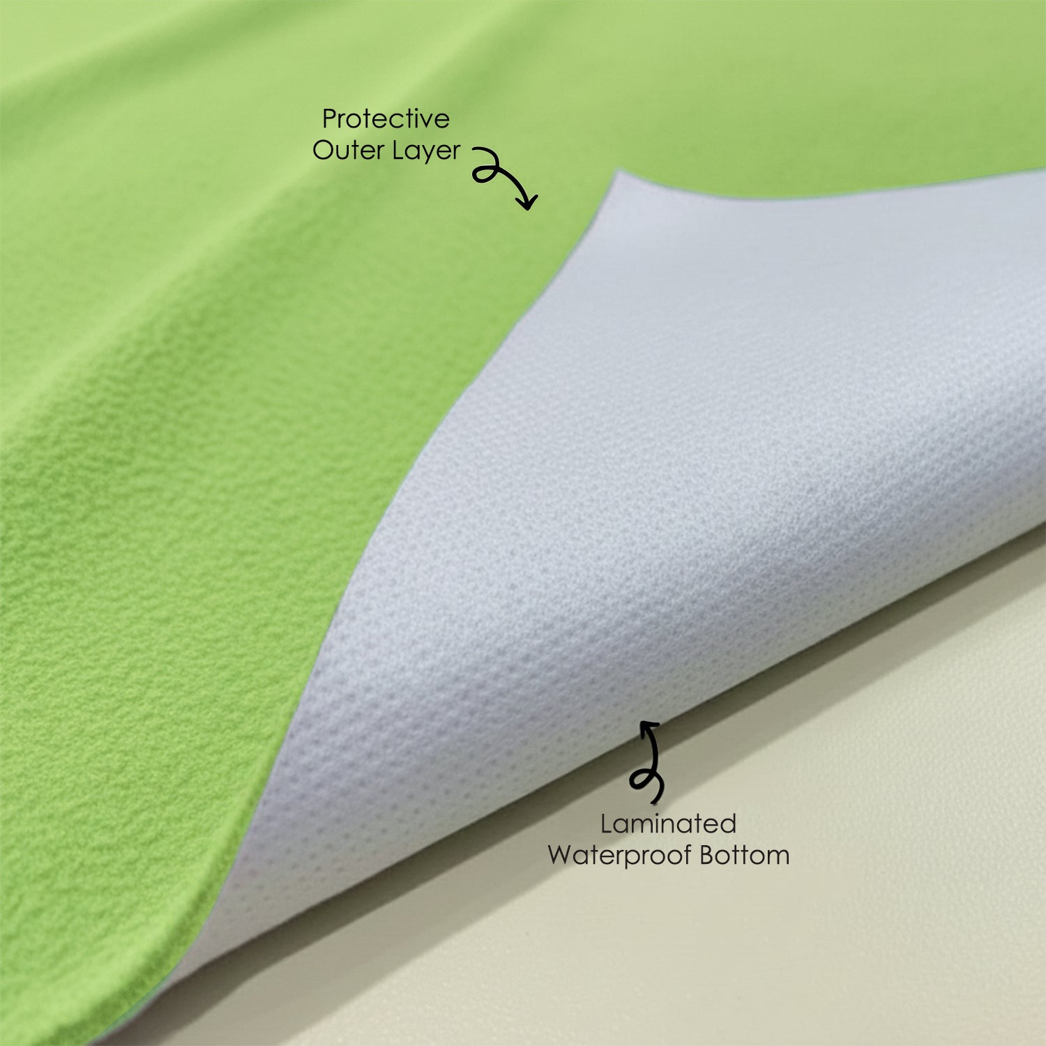 Baby Moo Plain Changeable Dry Sheet Water-resistant Bed Protector Pack Of 3 - Pink, Green And Purple