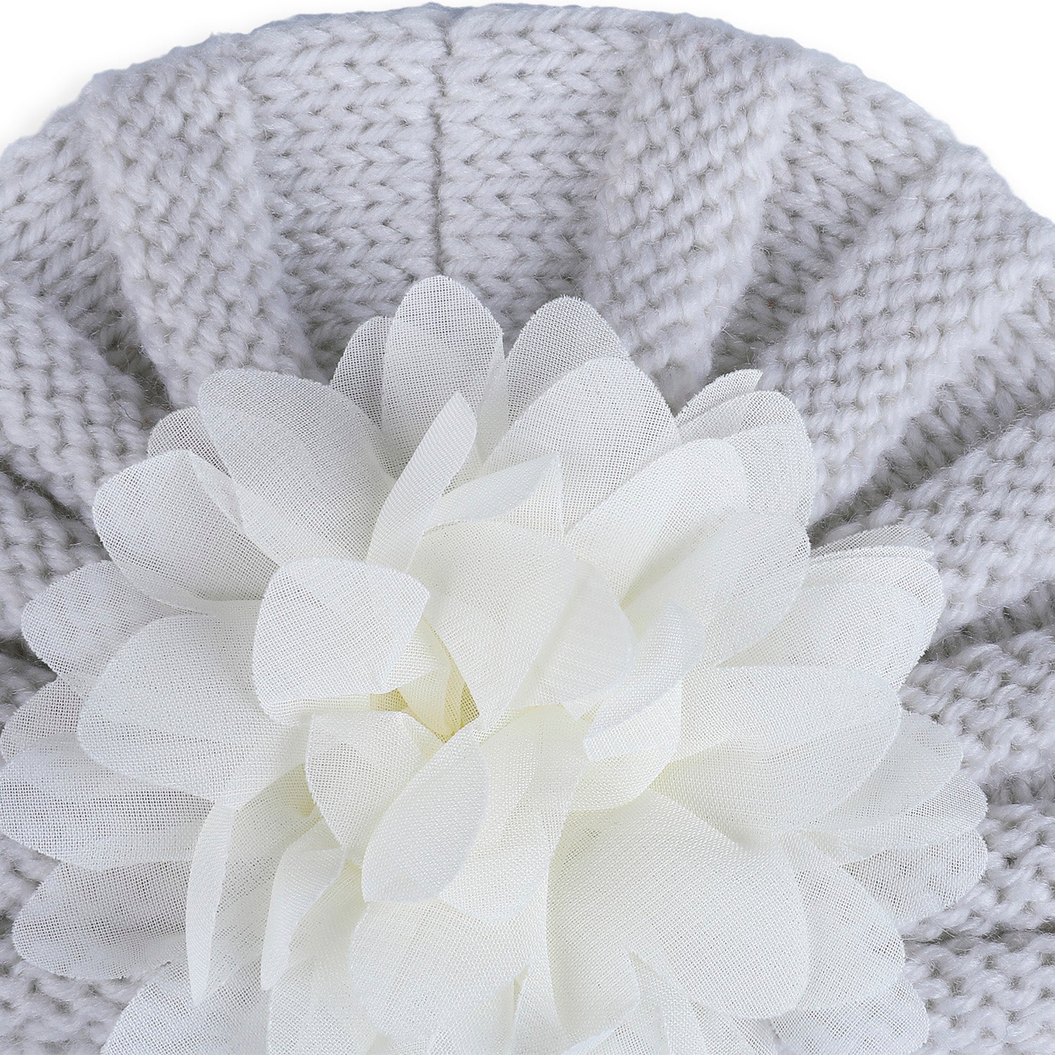 Baby Moo Floral Petals 2 Pack Turban Caps - Pink And White - Baby Moo