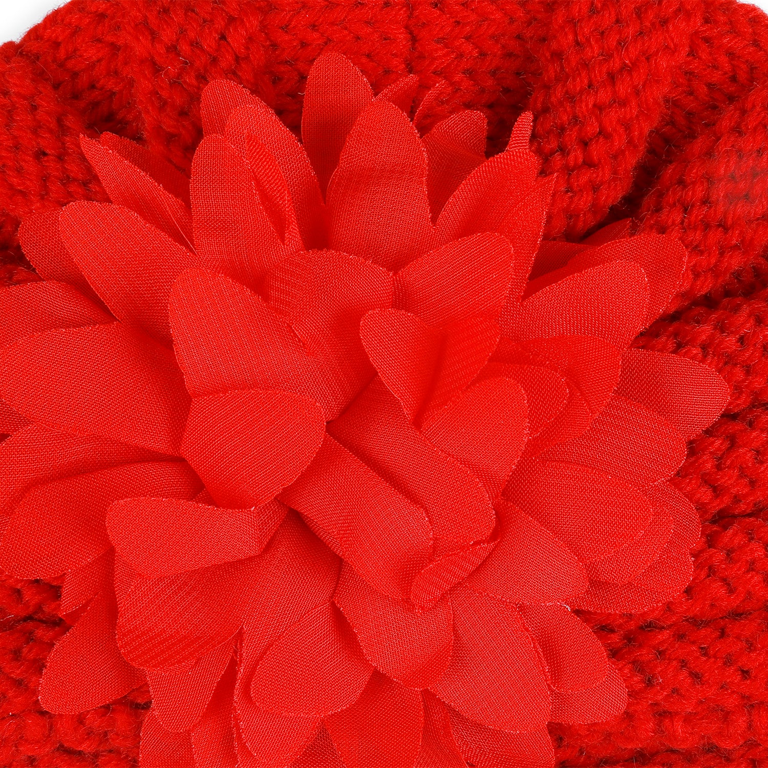 Baby Moo Floral Petals 2 Pack Turban Caps - Red And Brown - Baby Moo
