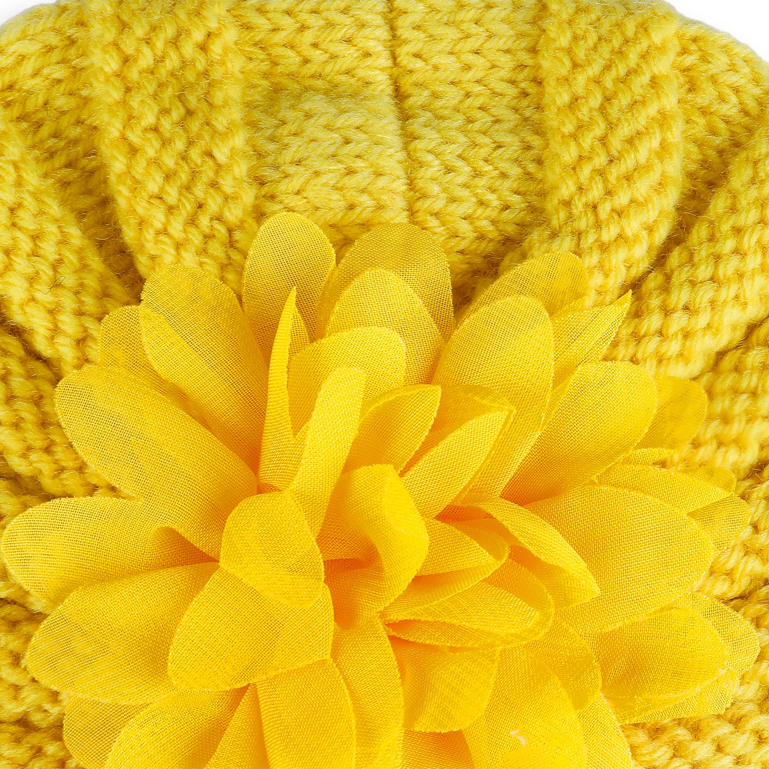 Baby Moo Floral Petals 2 Pack Turban Caps - Lilac And Yellow - Baby Moo