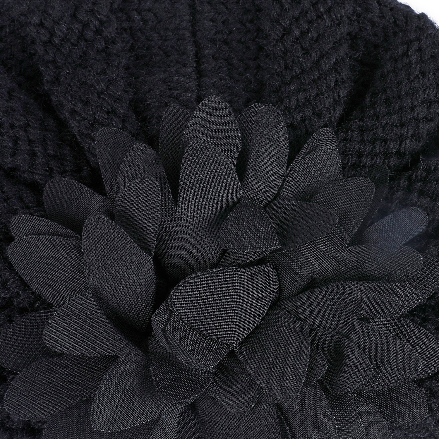 Baby Moo Floral Petals 2 Pack Turban Caps - Blue And Black - Baby Moo
