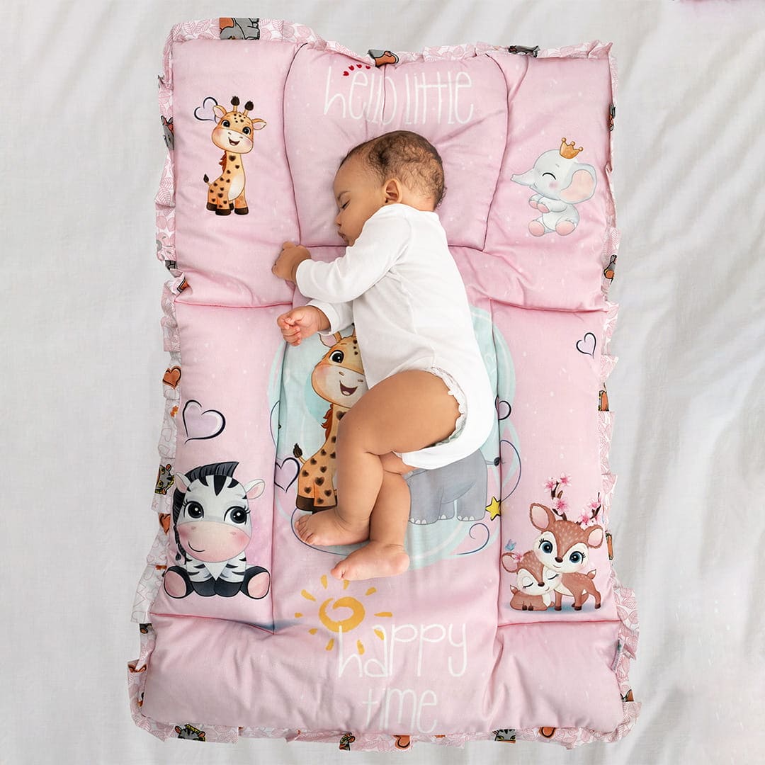 Buy Pink Fixed Neck Pillow Mattress for Kids Online