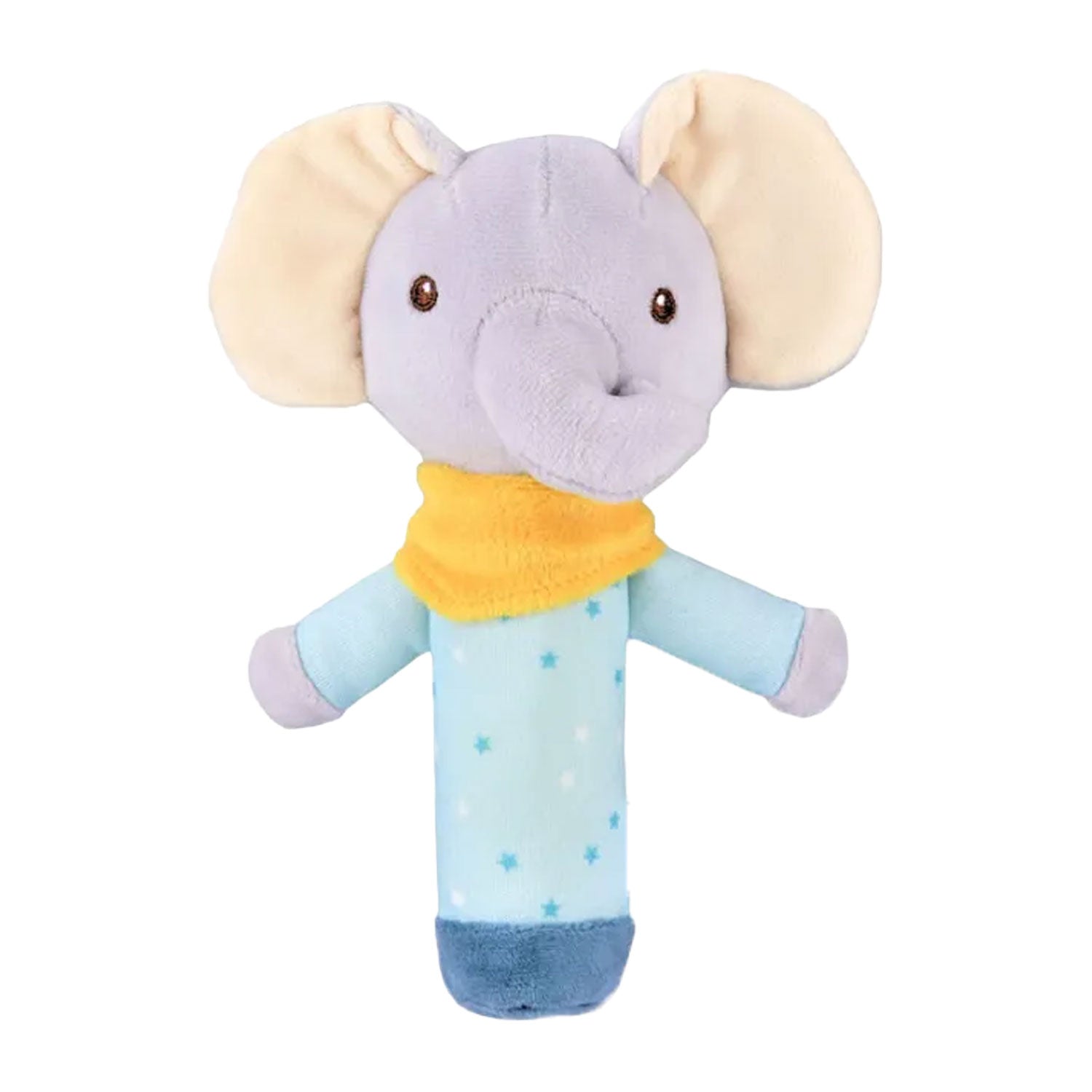 Baby Moo Ellie's Melodies 2 Pack Squeaker Handheld Rattle Toy - Blue