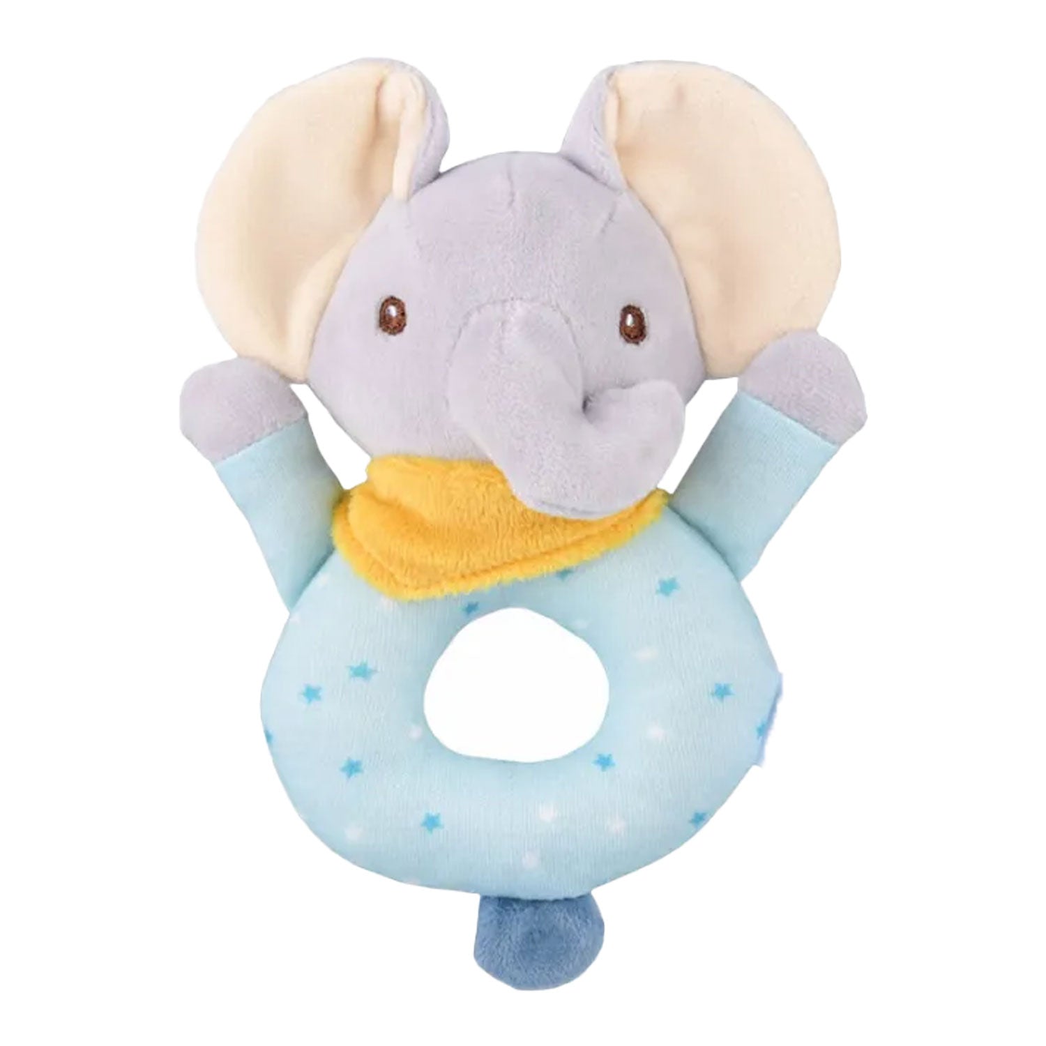 Baby Moo Ellie's Melodies 2 Pack Squeaker Handheld Rattle Toy - Blue