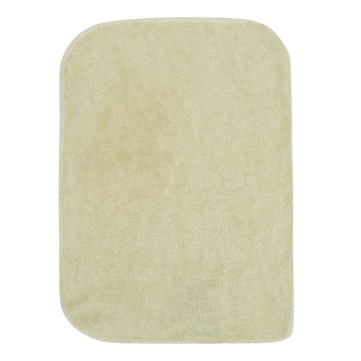 Baby Moo Little Blossoms Soft And Absorbent Handkerchief Napkins For Infant Face And Body Pack Of 12 Wash Cloth - Green