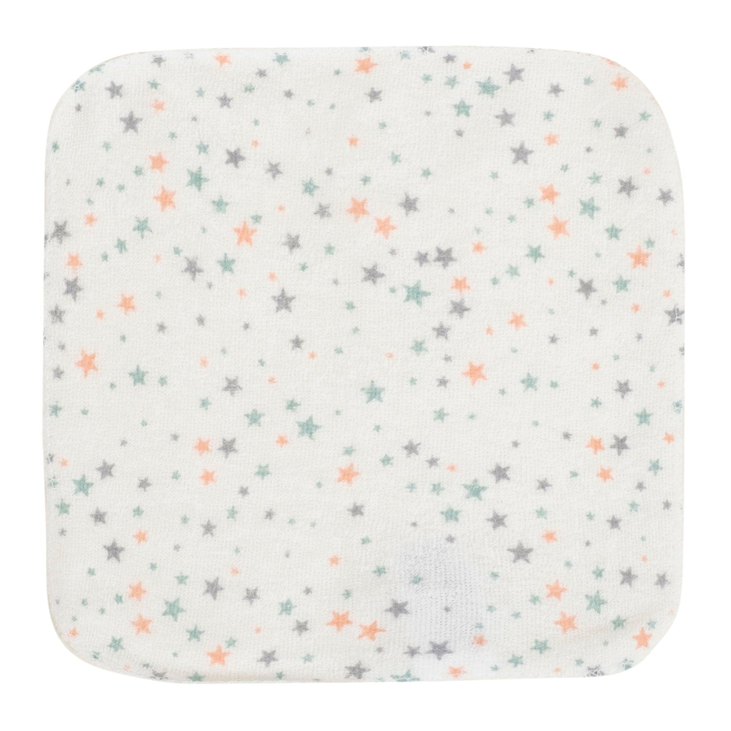 Baby Moo Elephant And Star Soft And Absorbent Handkerchief Napkins For Infant Face And Body Pack Of 12 Wash Cloth - Blue