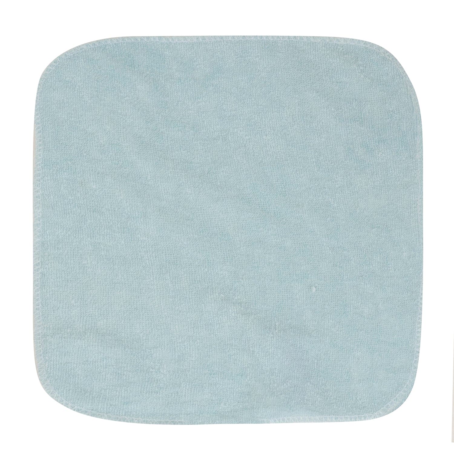 Baby Moo Elephant And Star Soft And Absorbent Handkerchief Napkins For Infant Face And Body Pack Of 12 Wash Cloth - Blue