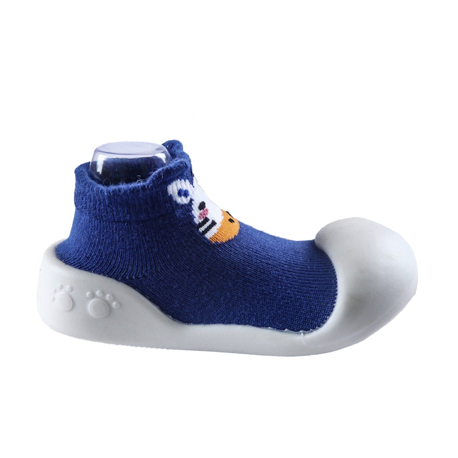 Newborn Anti-Skid Rubber Sole Slip-On Shoes Cat - Blue