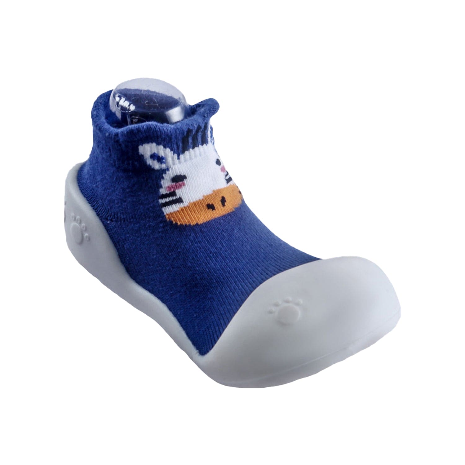 Newborn Anti-Skid Rubber Sole Slip-On Shoes Cat - Blue