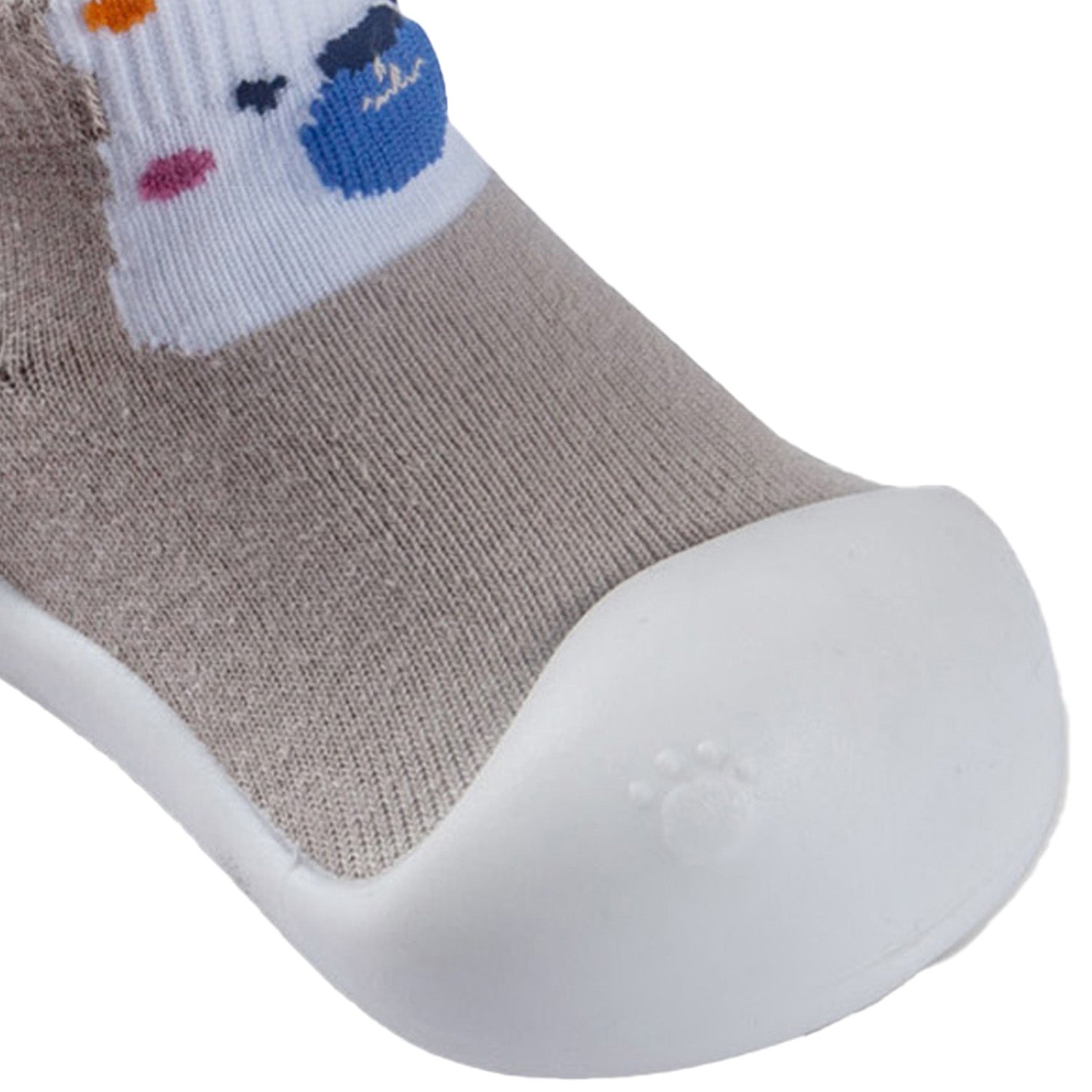Newborn Anti-Skid Rubber Sole Slip-On Shoes Teddy - Beige