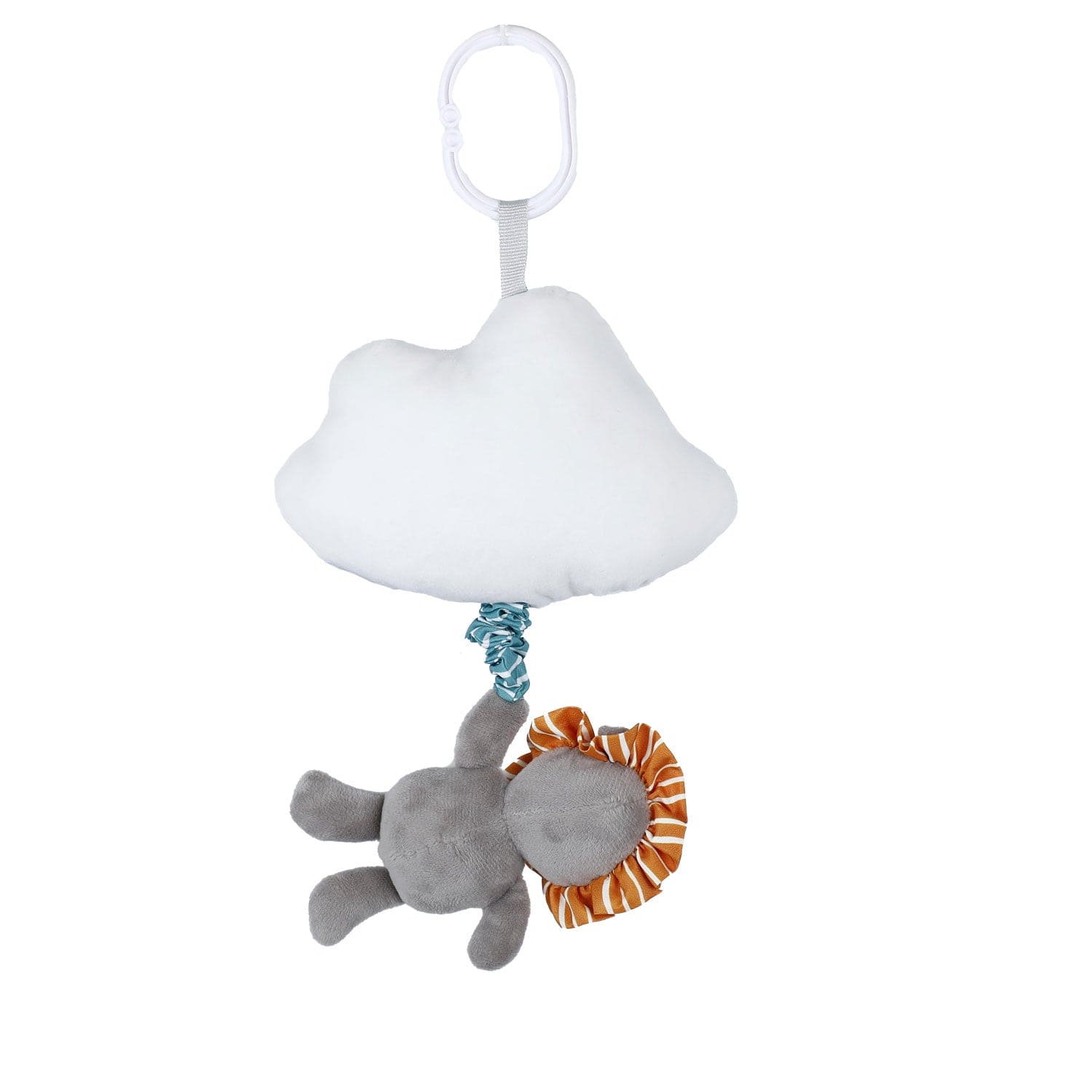 Baby Moo Smiling Cloud Hanging Musical Pulling Toy - Grey