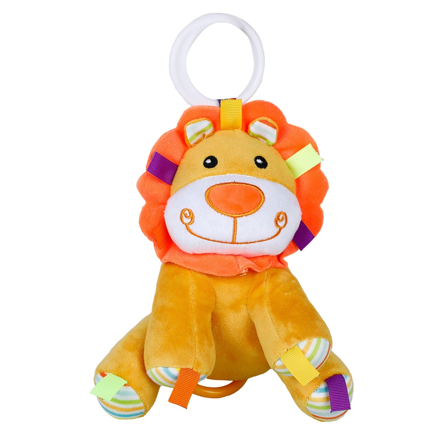 Baby Moo Lion King Hanging Musical Pulling Toy - Mustard