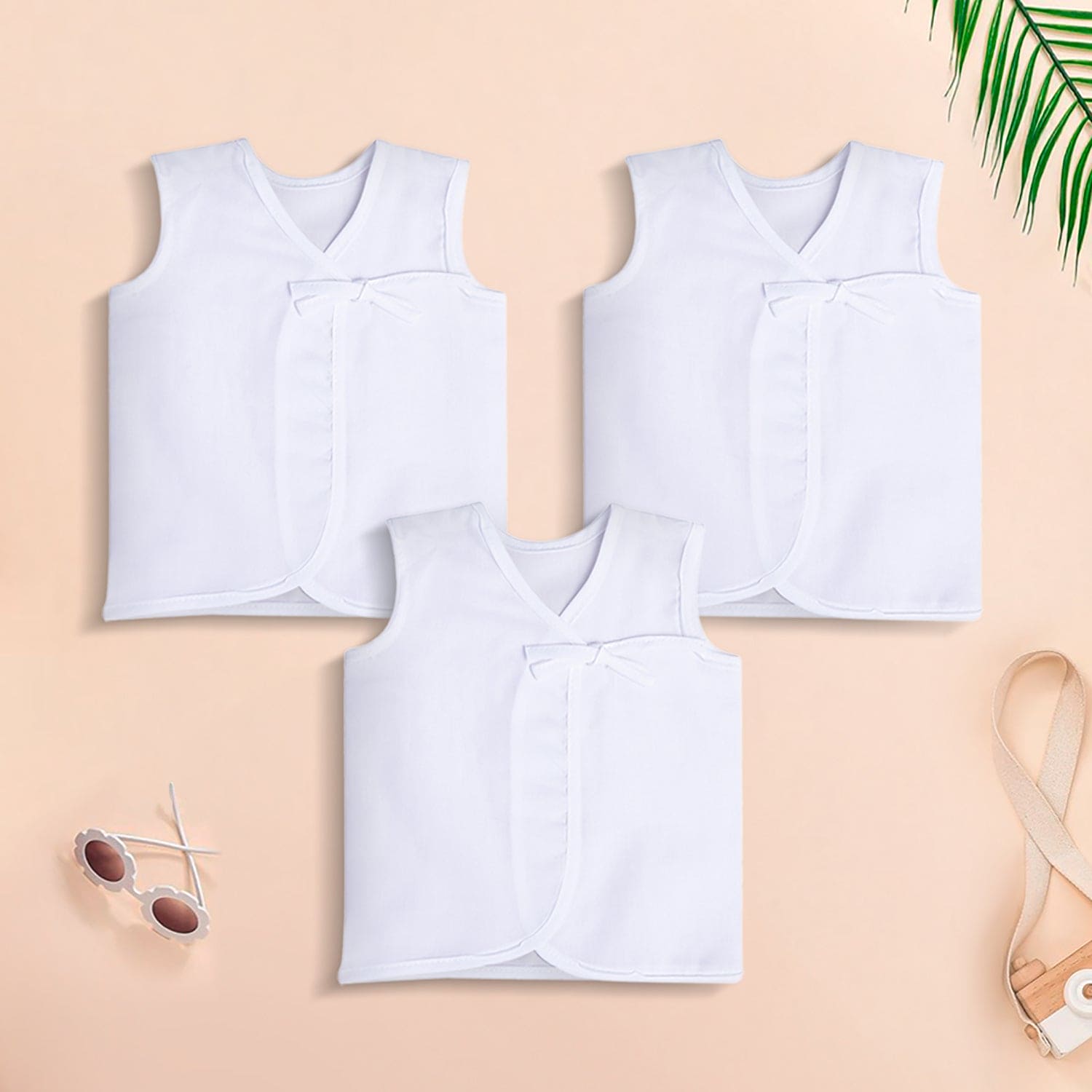 Pure White 3 Pk 100% Cotton Jhabla