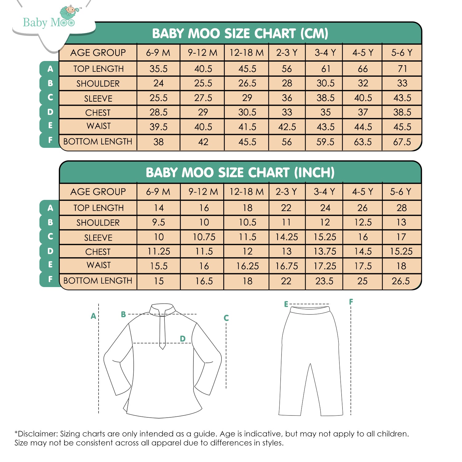 Baby Moo Butta Print Ethnic Kurta Pyjama Set - Blue