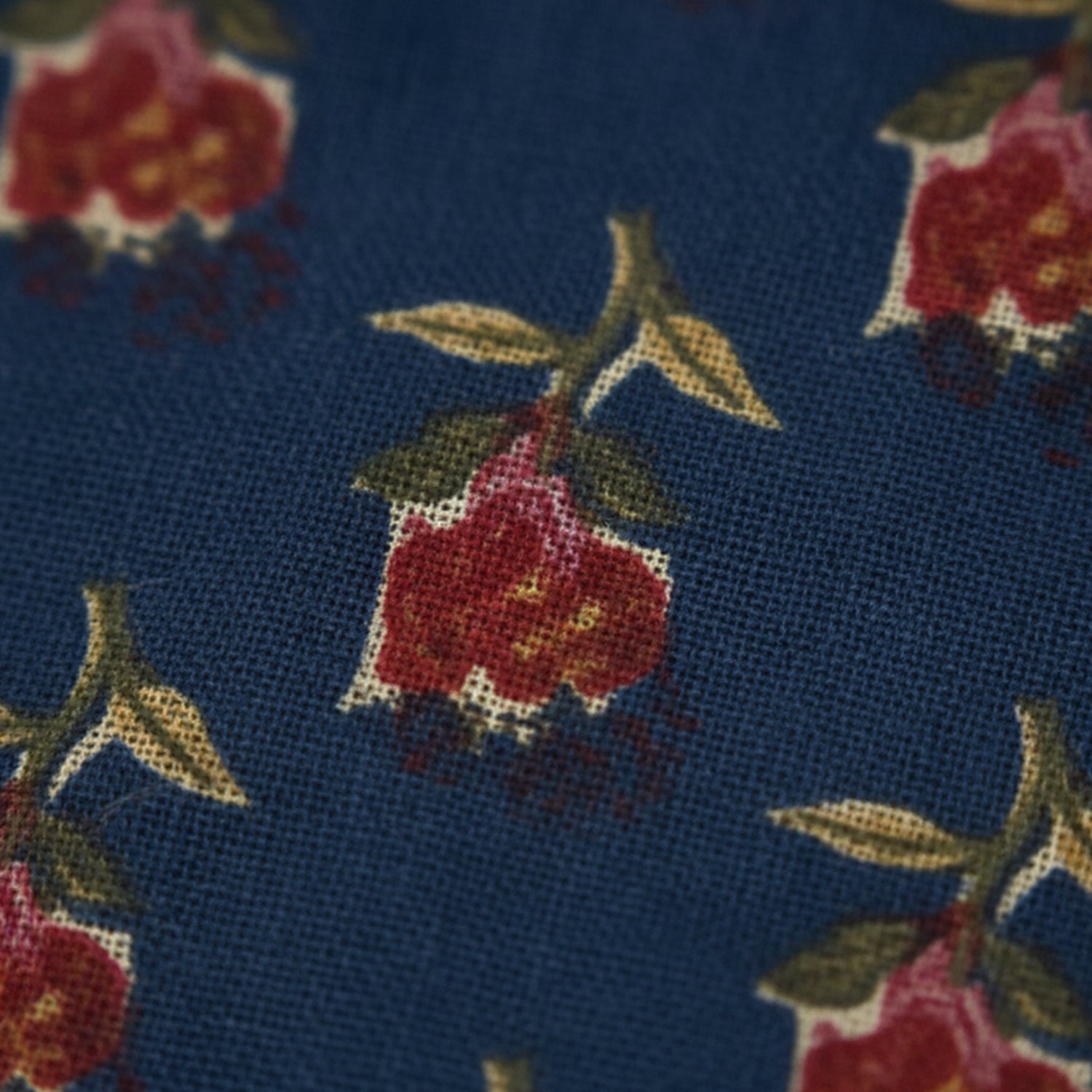 Baby Moo Rose Print Ethnic Kurta Pyjama Set - Navy Blue