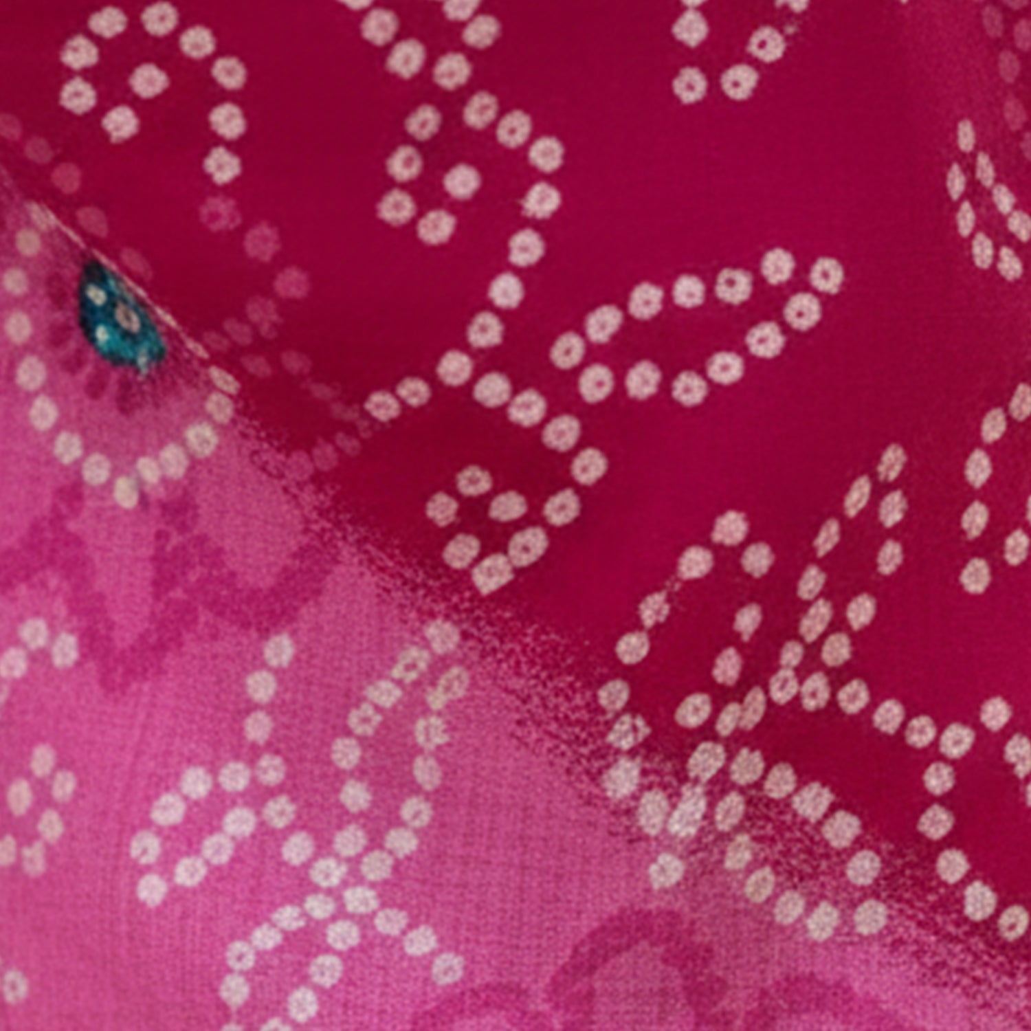 Baby Moo Bandhani Print Cotton Two Piece Girls Kurta Pant Set - Pink