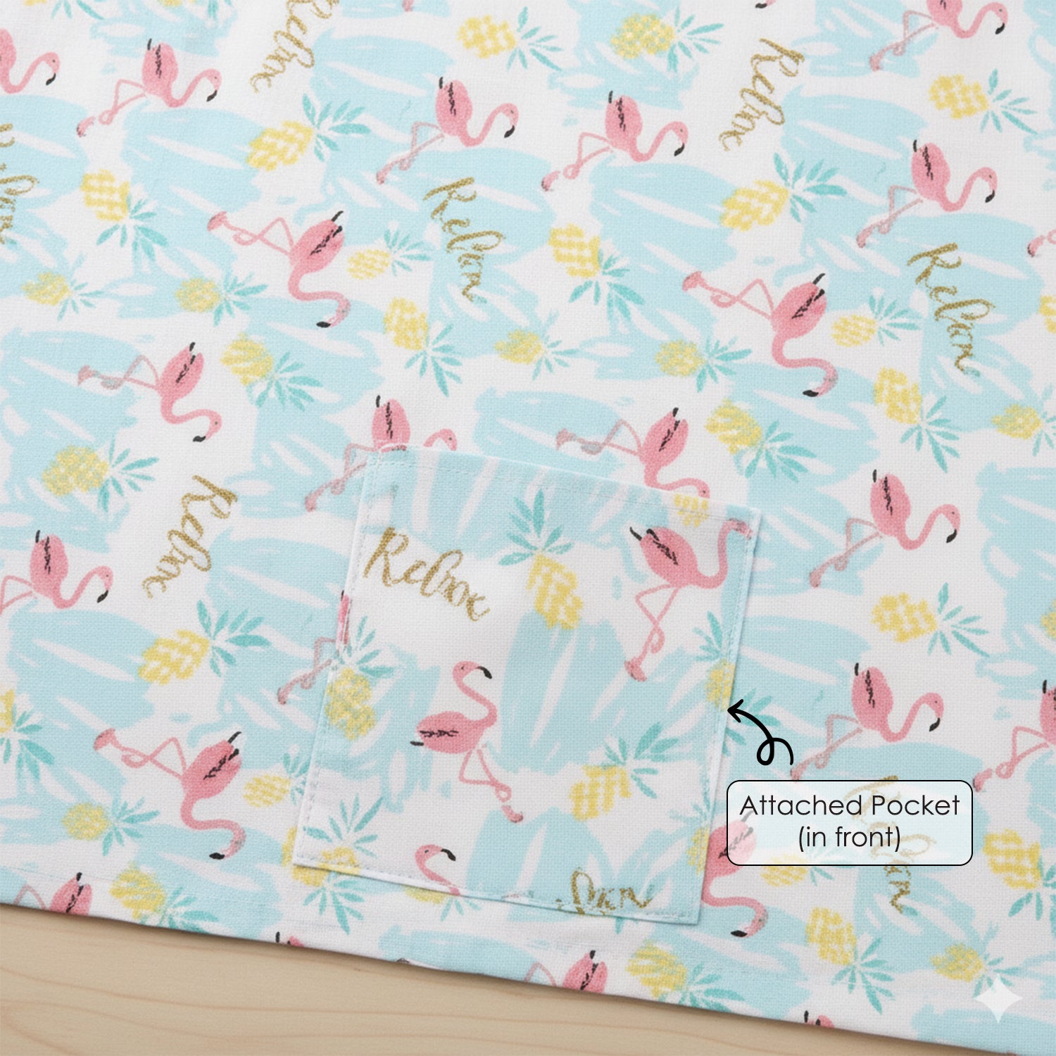 Baby Moo Flamingo Infant Feeding Nursing Cover - Mint Green