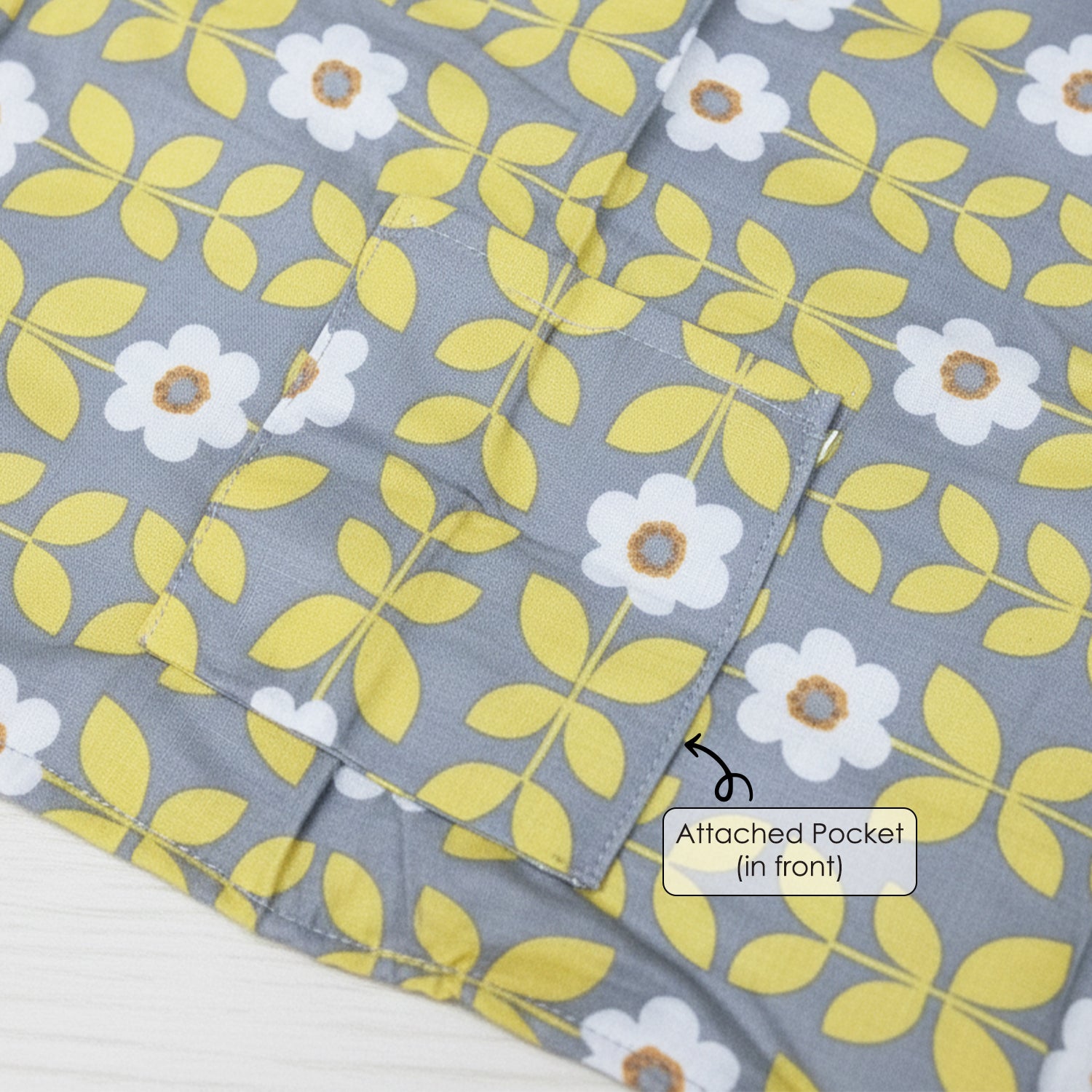 Baby Moo Floral Infant Feeding Nursing Cover - Yellow
