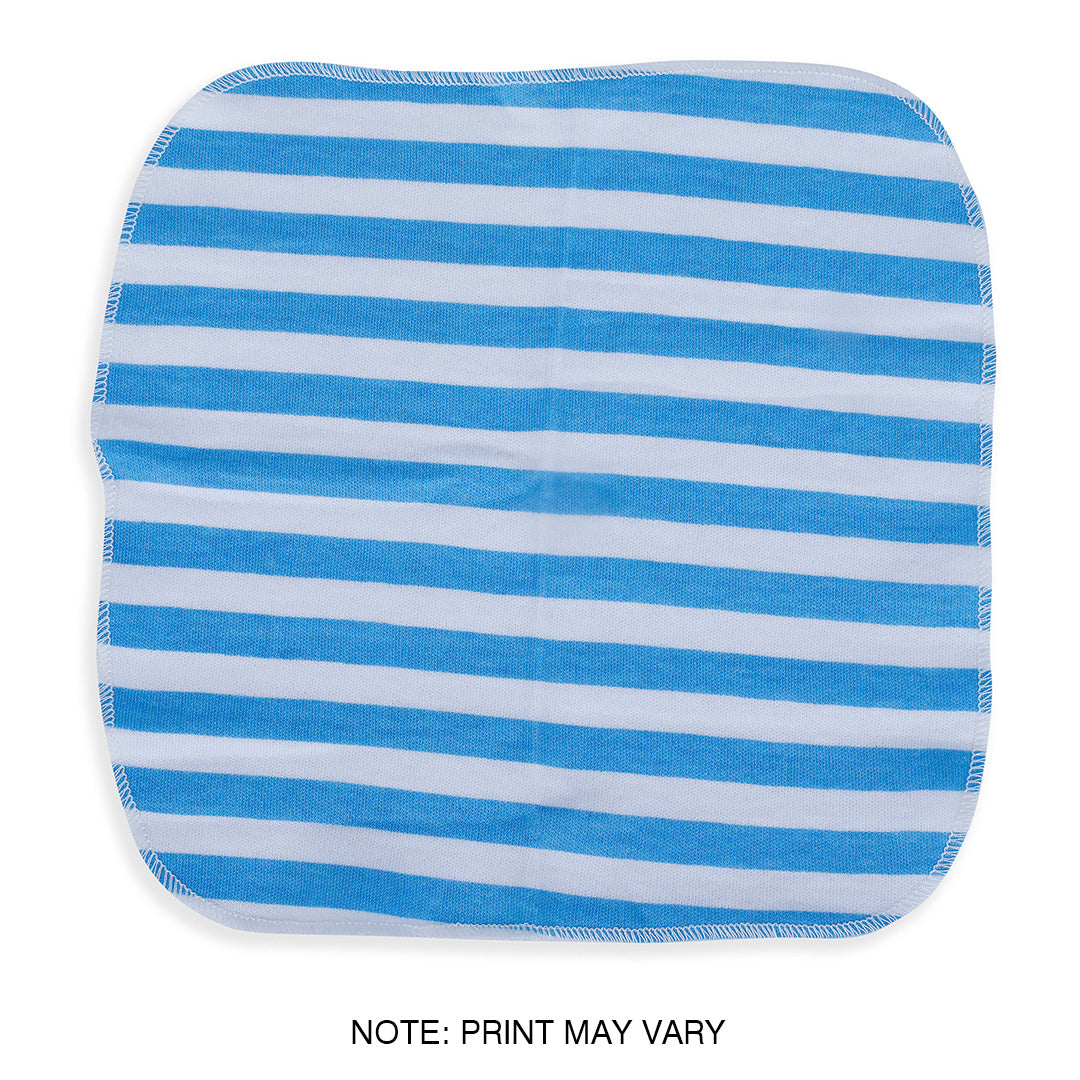 Baby Moo Boys Theme Cotton 20 x 20 cm Soft Hosiery Wash Cloth - Multicolour - Baby Moo