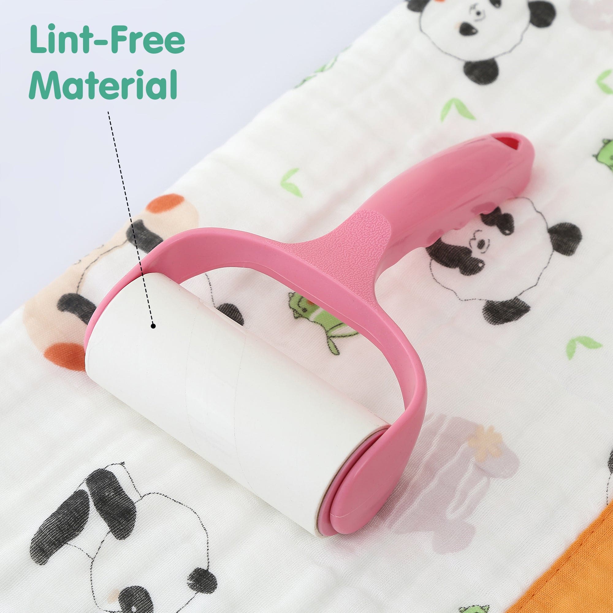 Baby Moo Little Panda 100% Muslin Cotton 6 Layer Breathable Blanket - Orange