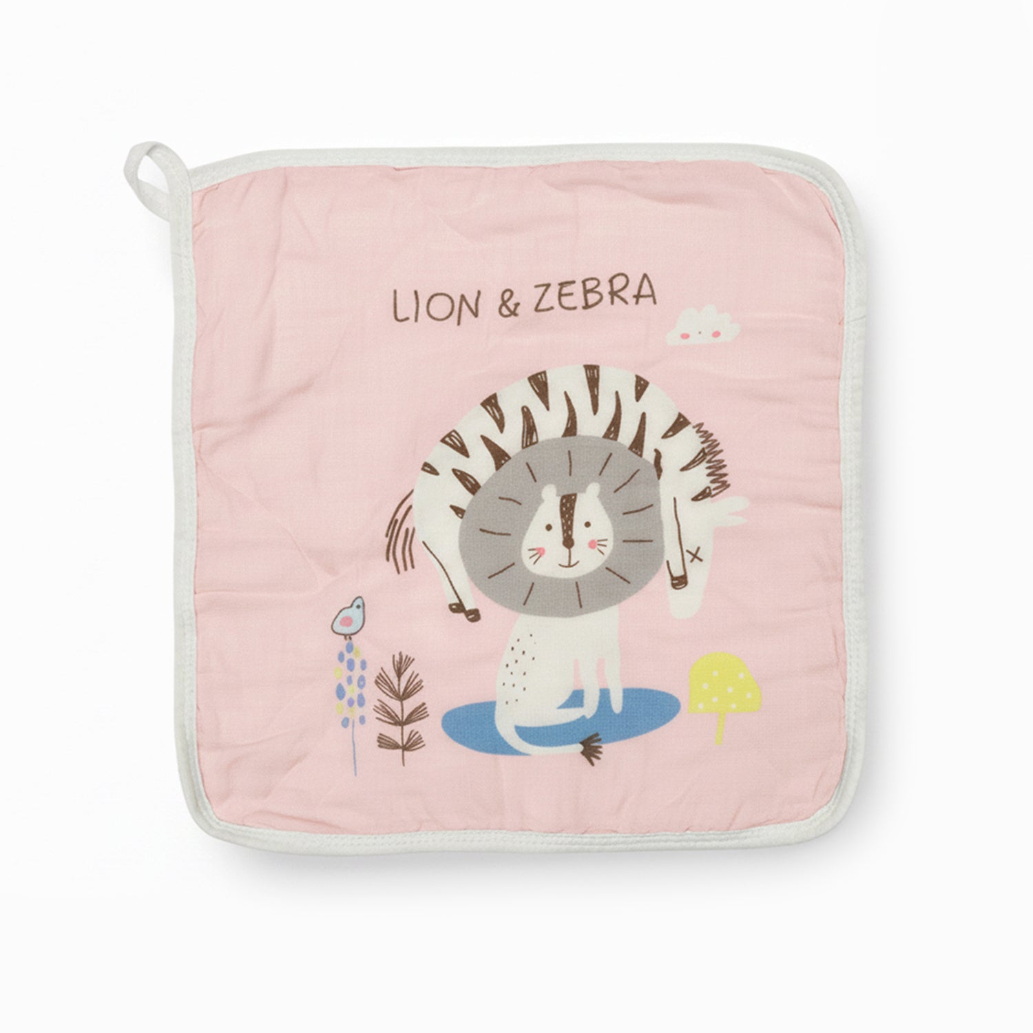 Baby Moo Mom's Love Pack of 5 Soft Hankies Multipurpose Wash Cloth Muslin Napkin - Peach