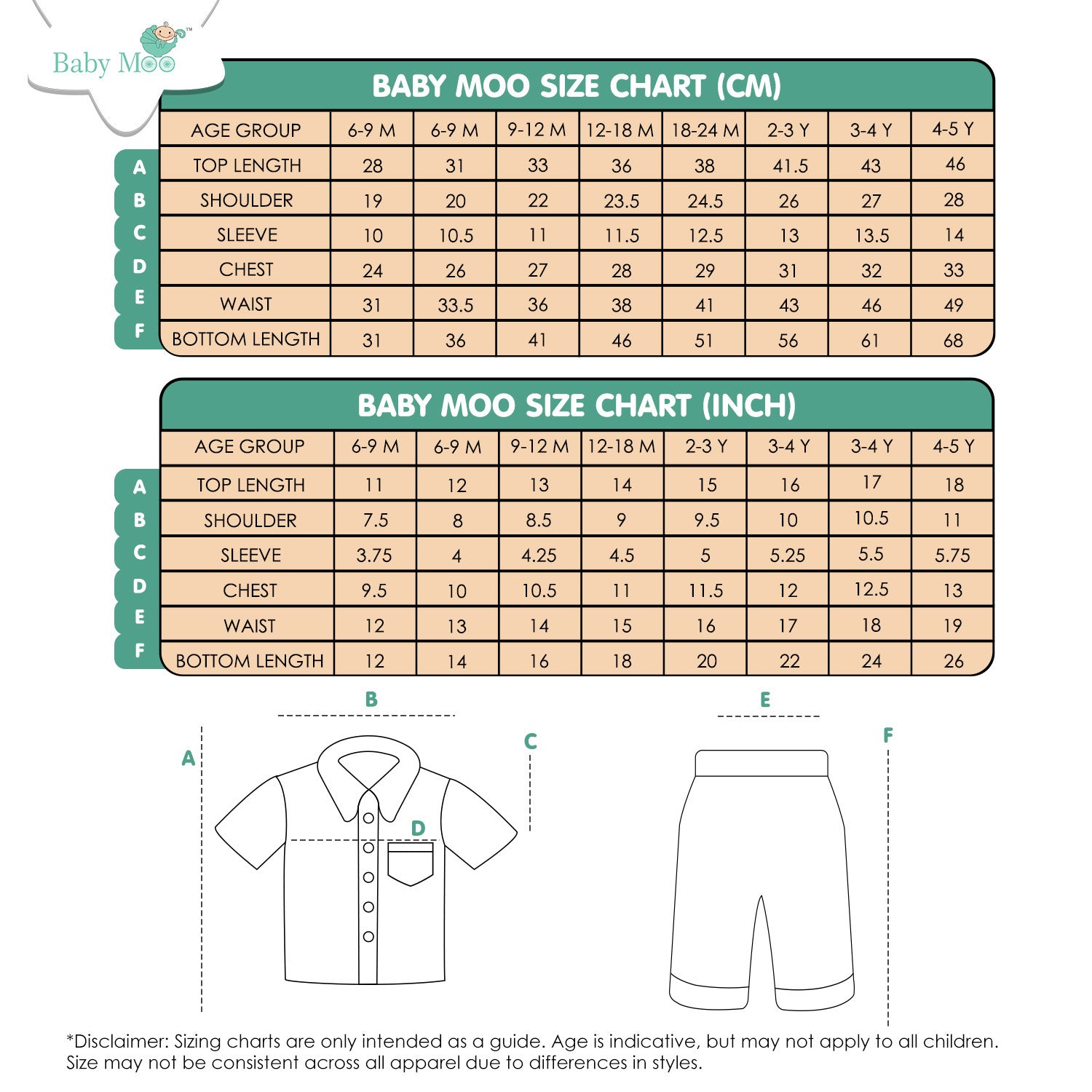 Baby Moo Cotton Half Sleeves Tropical Night Suit - White