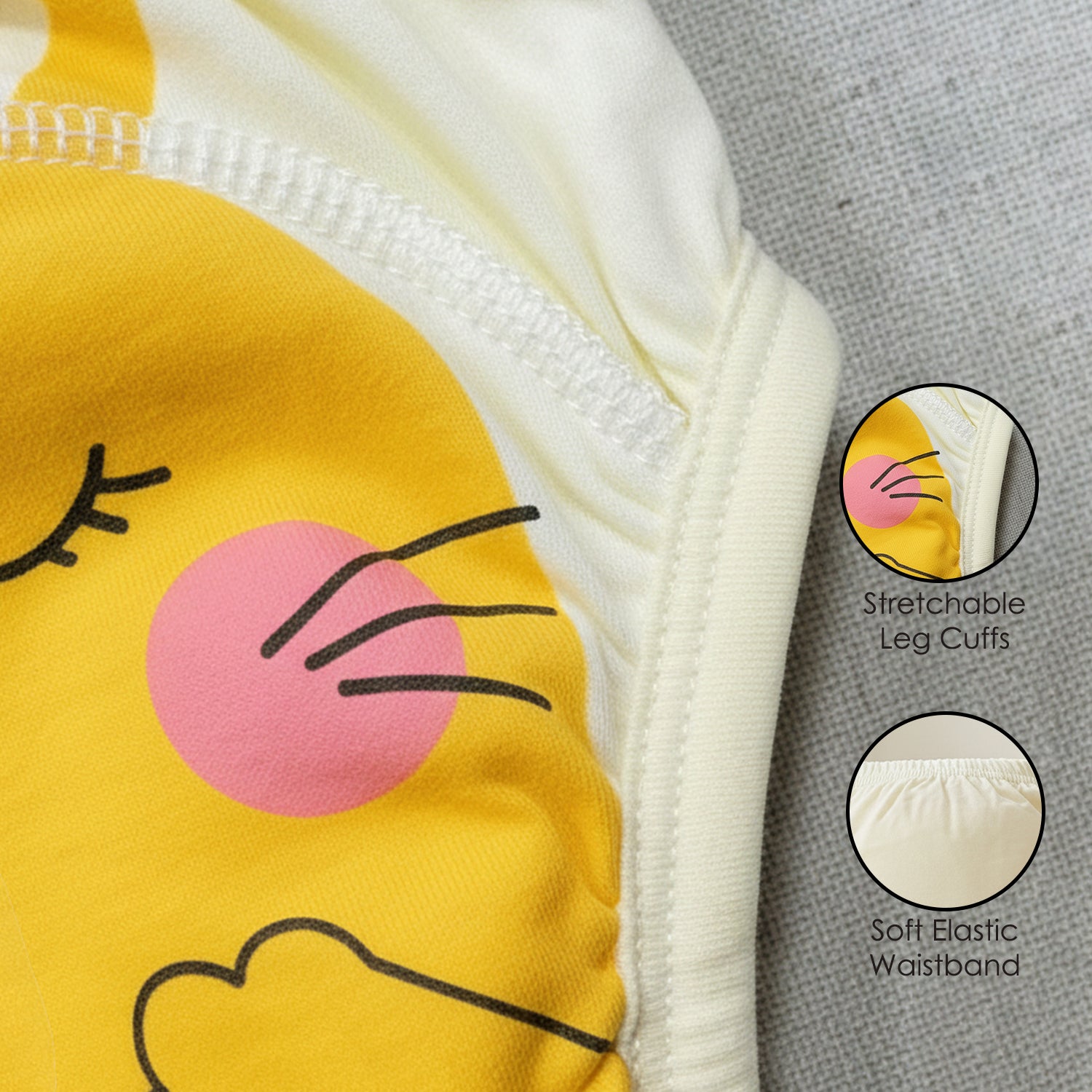 Baby Moo Sleepy Animal Reusable Cloth Toddler Training Pants - Multicolour